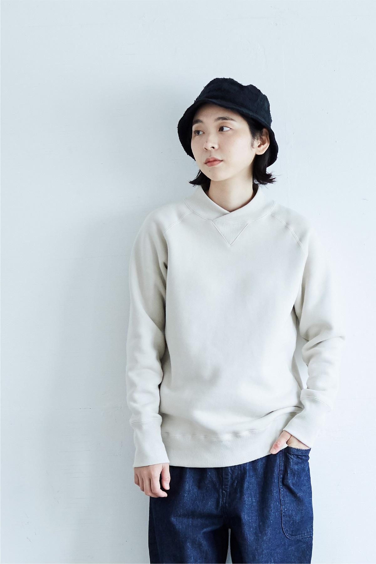 atelier naruse アトリエナルセ コットンモックネックスウェット