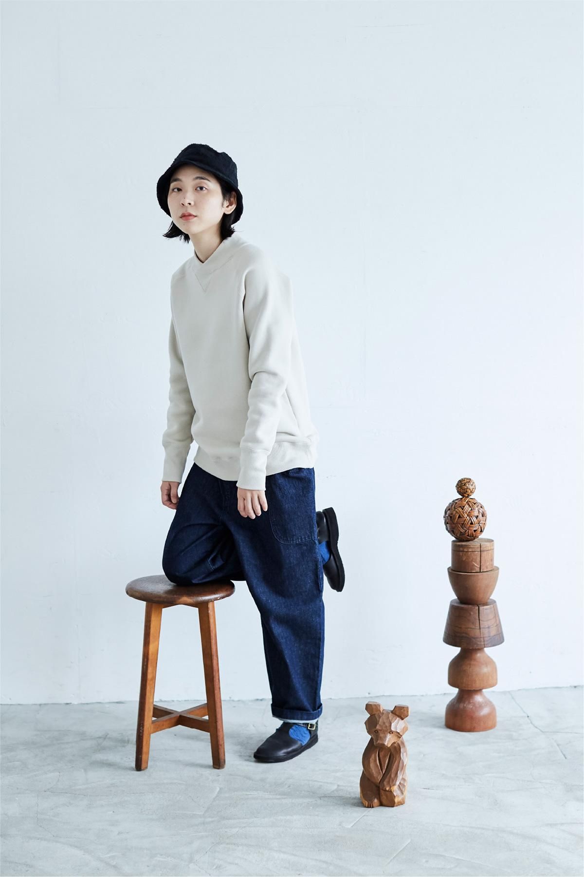 freece cotton mock neck sweat - atelier naruse | Online store