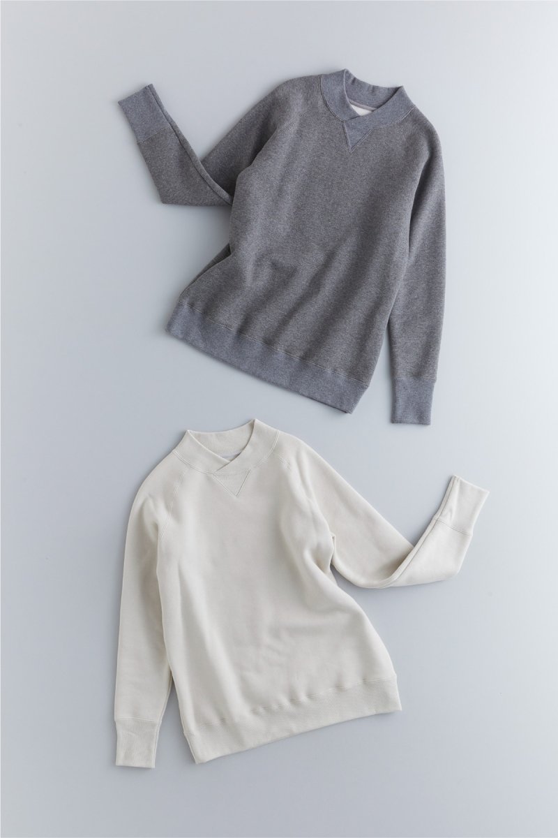 freece cotton mock neck sweat