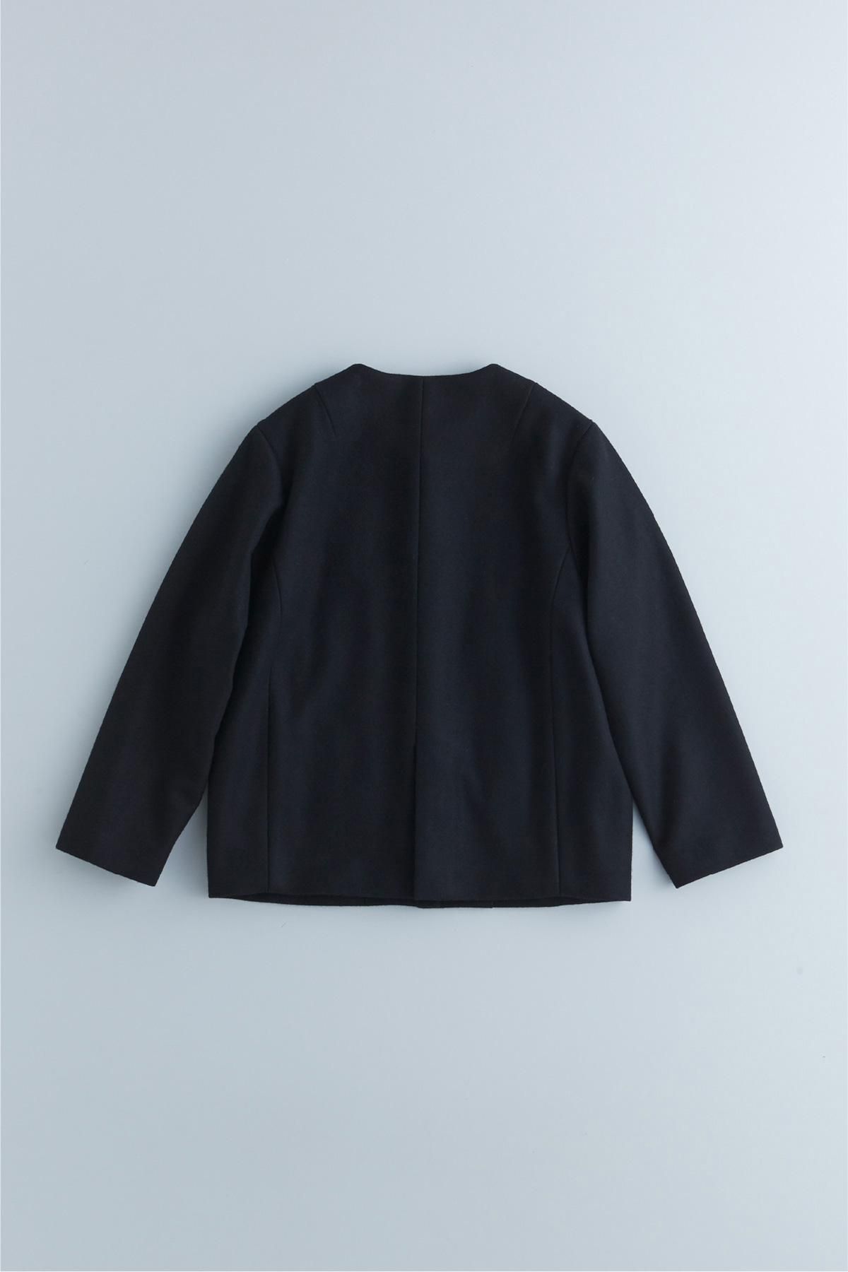 美品atelier naruse/アトリエナルセ　ウールコクーンジャケット wool cocoon jacket / black - atelier naruse｜Online store