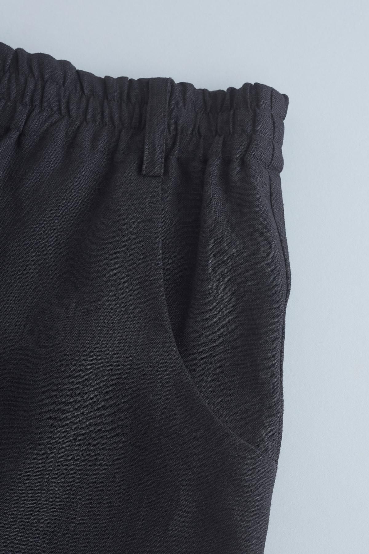 linen jodhpurs / black - atelier naruse｜Online store｜the an