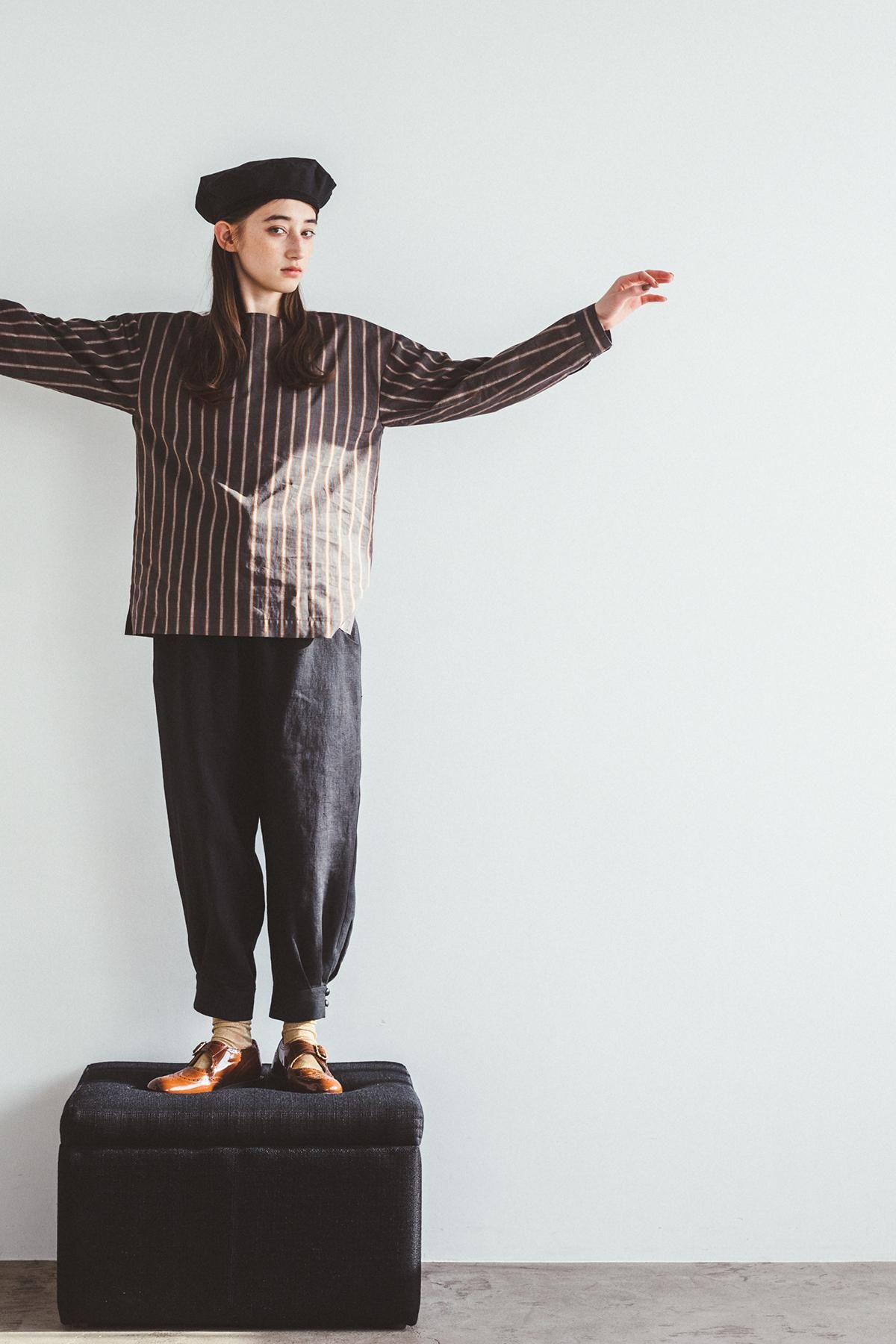 linen jodhpurs / black - atelier naruse｜Online store｜the an