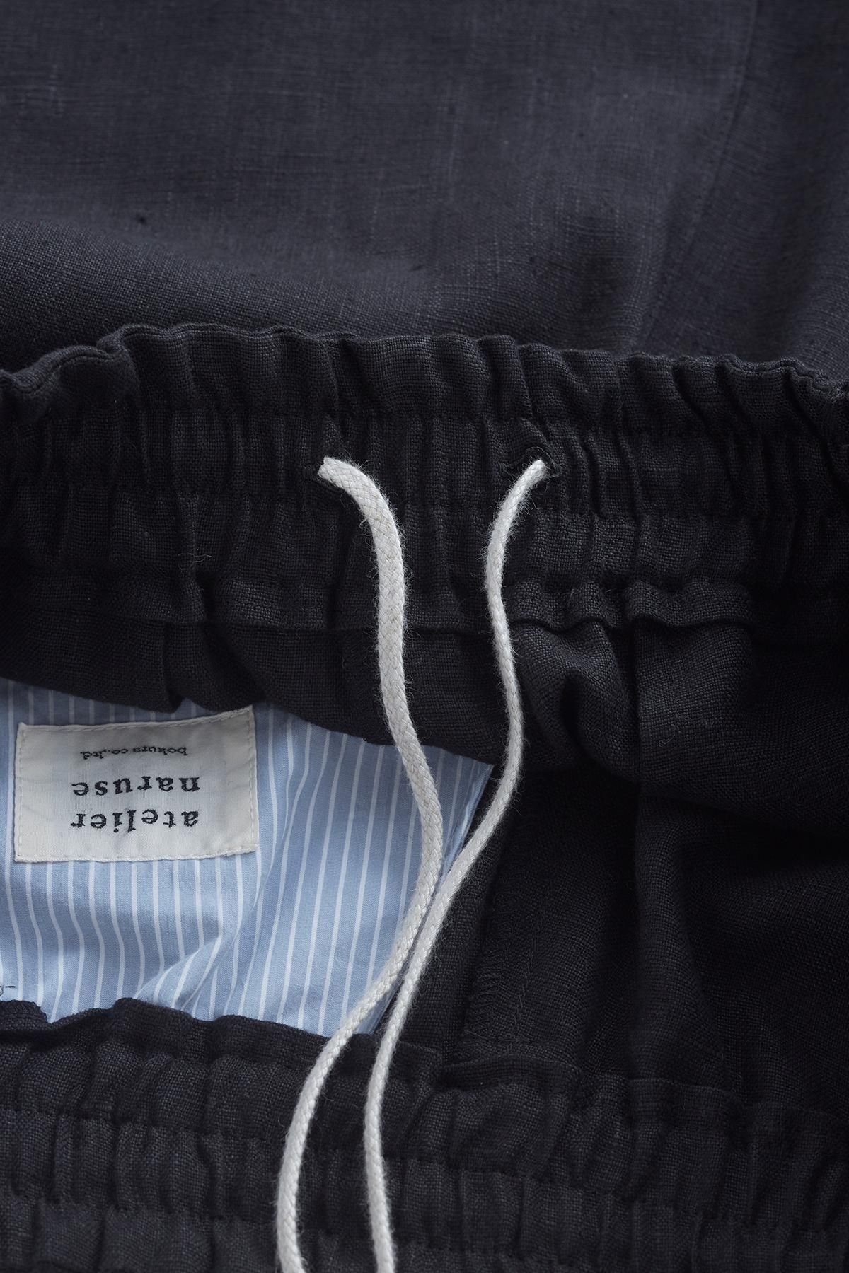linen jodhpurs / black - atelier naruse｜Online store｜the an