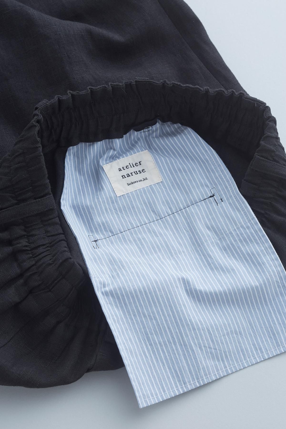 linen jodhpurs / black - atelier naruse｜Online store｜the an