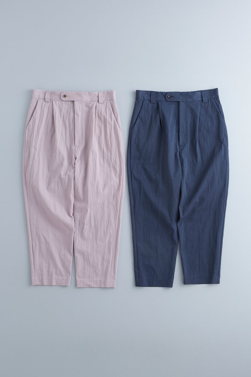 cotton nylon gabardine - tapered pants