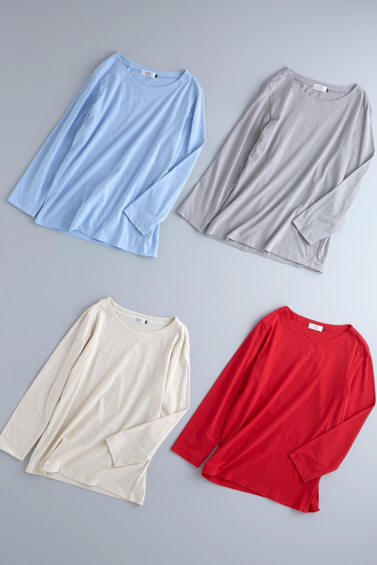 cotton ~standard~ cut&sewn（long sleeves） - atelier naruse