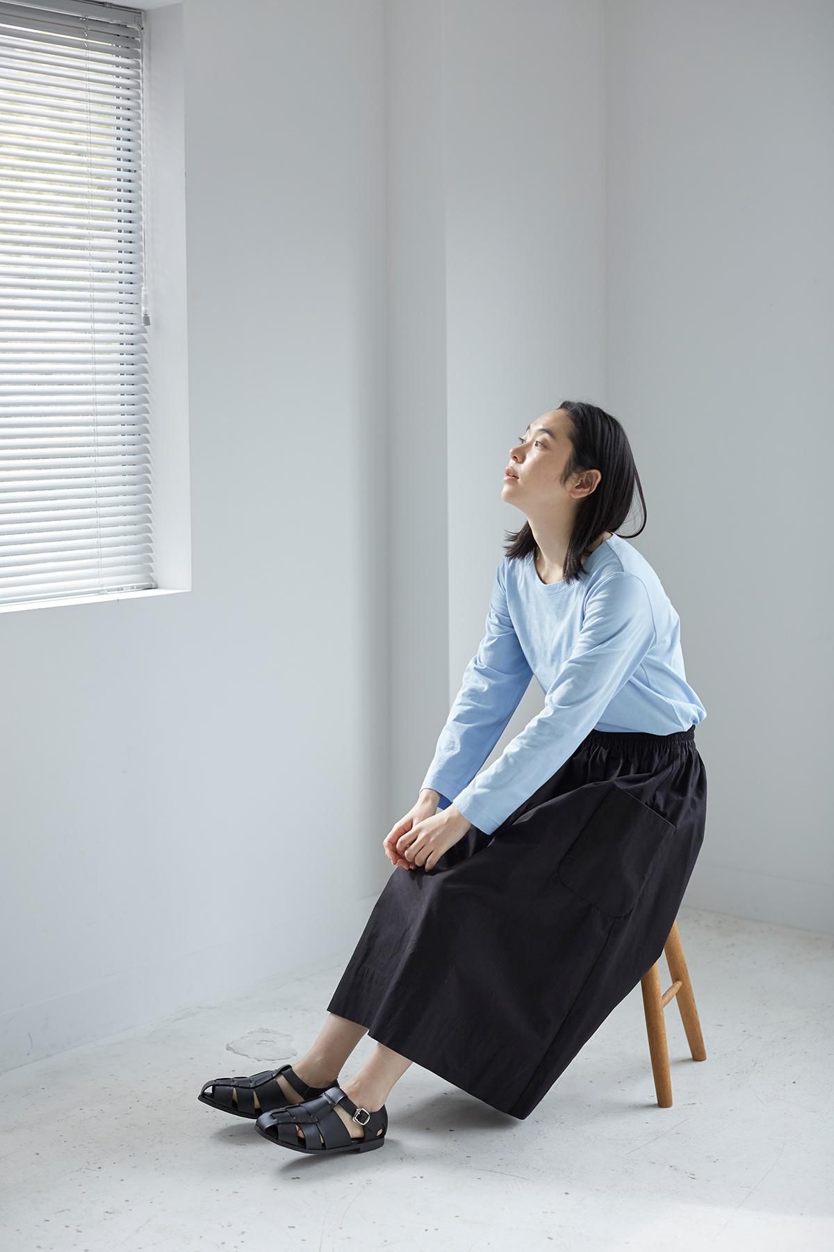 アトリエナルセ atelier naruse cotton ~standard~ cut&sewn コットン スタンダード カットソー 38/レッド【2400014001969】 cotton ~standard~ cut&sewn（long sleeves） - atelier naruse