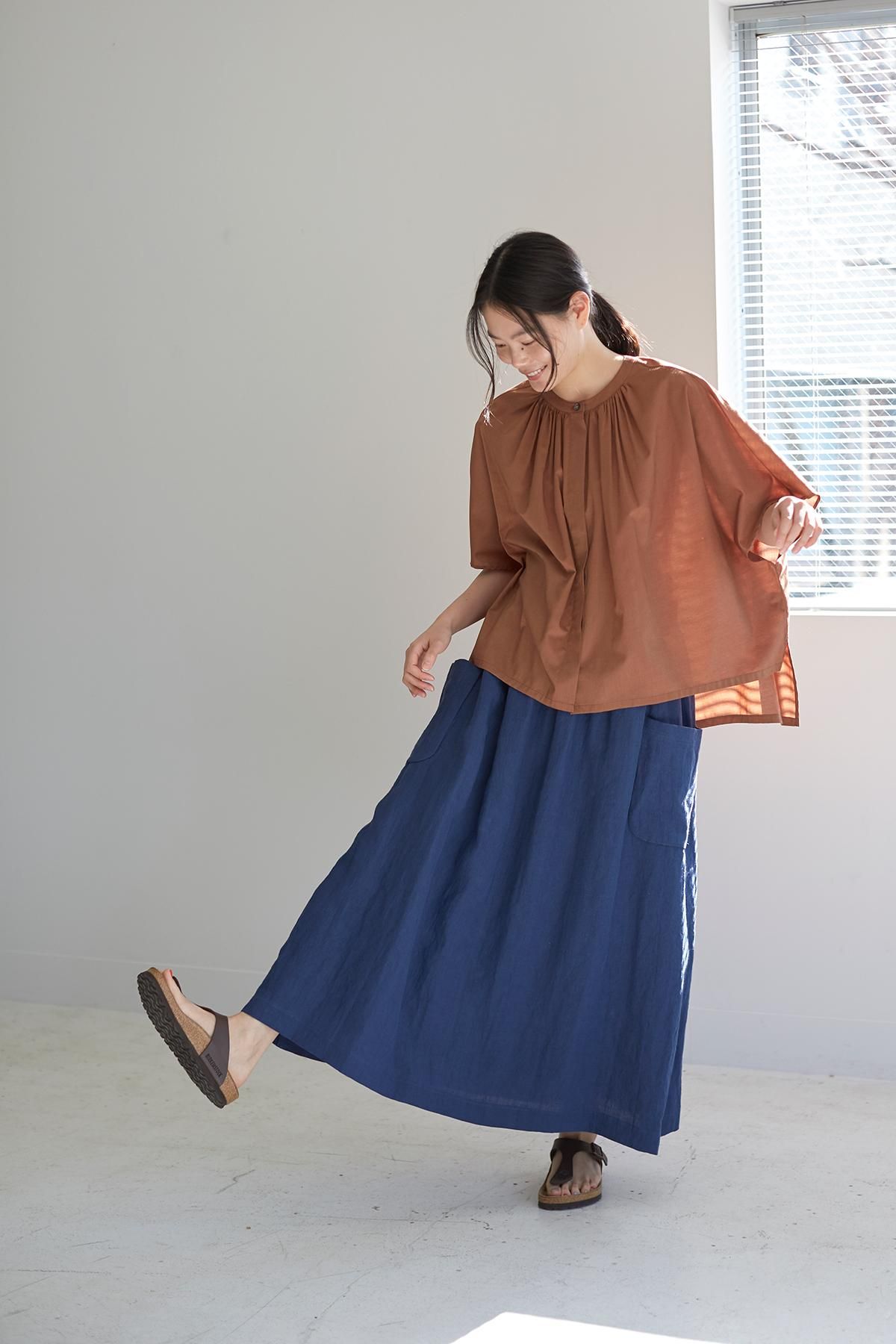 atelier naruse アトリエナルセ　リネン　スカート brushed linen tight skirt - atelier naruse｜Online store｜the an