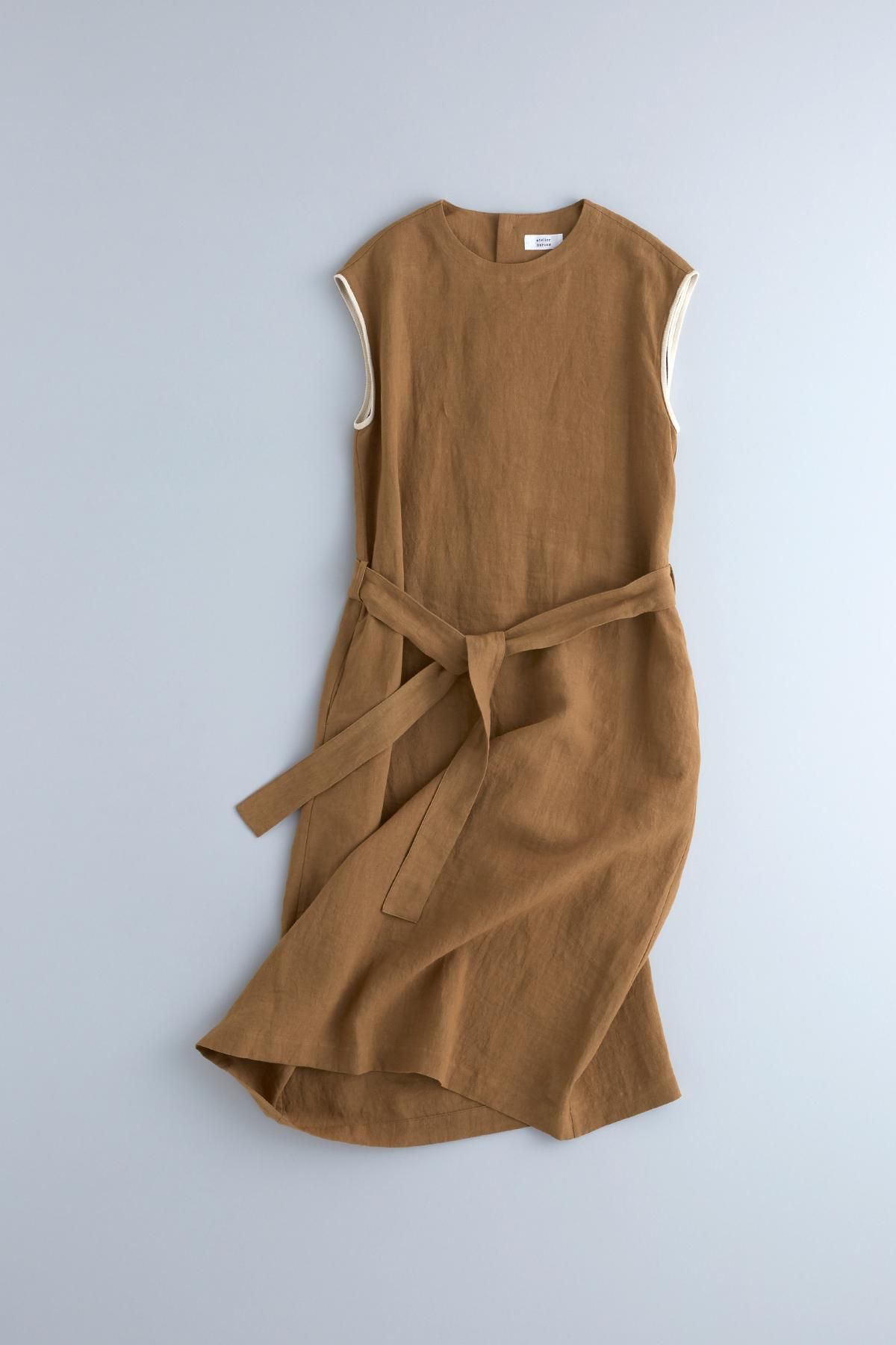linen sleeveless one-piece +rib - atelier naruse｜Online store｜the an