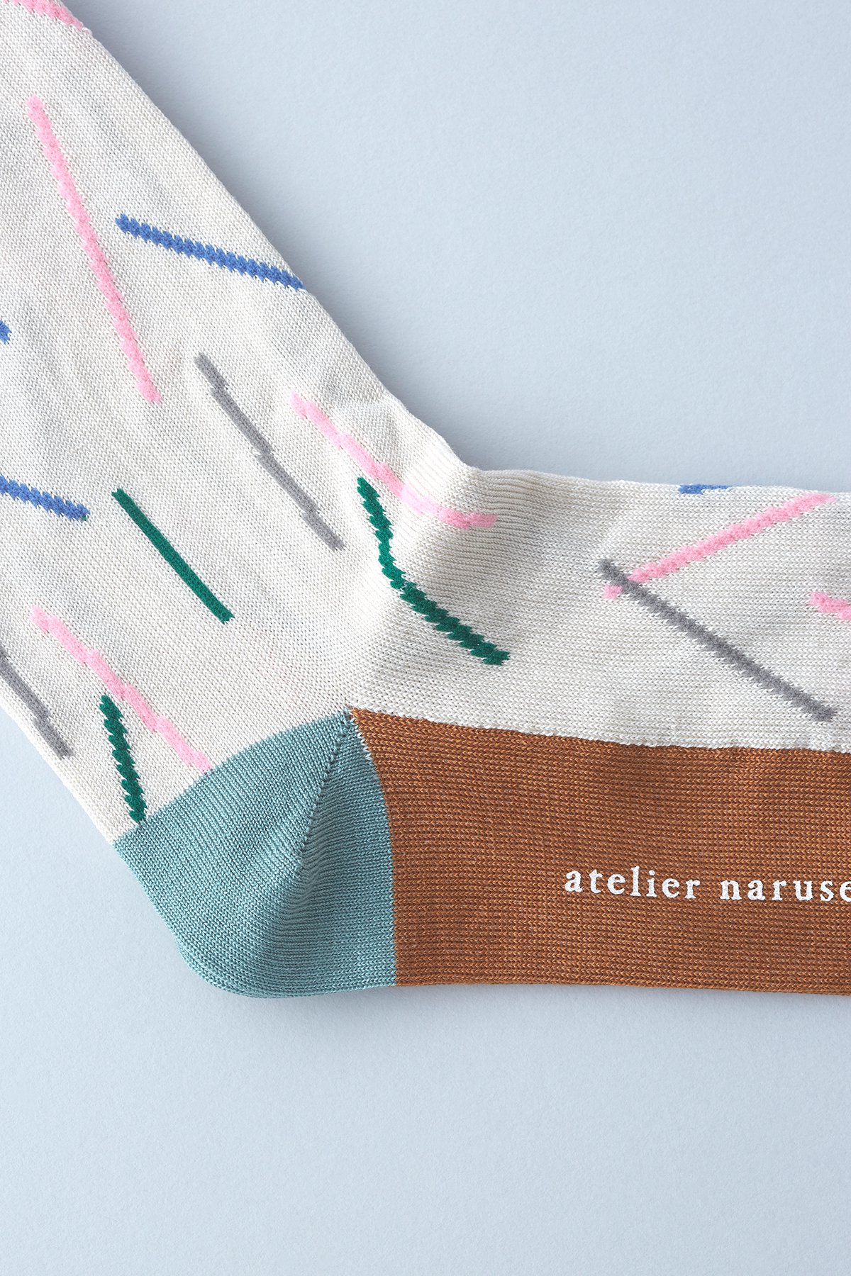 cotton ~sen~ middle socks - atelier naruse | Online store