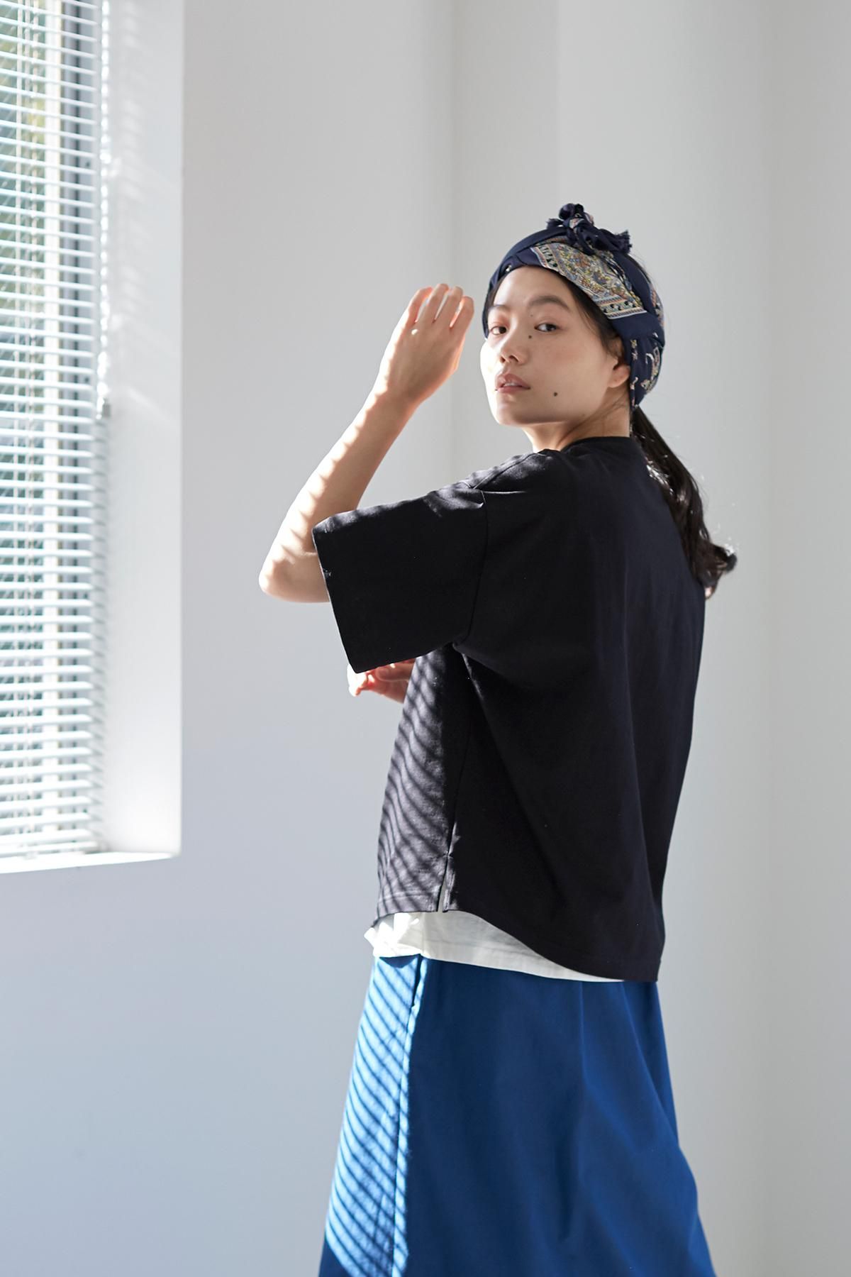 basque cotton cut&sewn（short sleeves） - atelier naruse