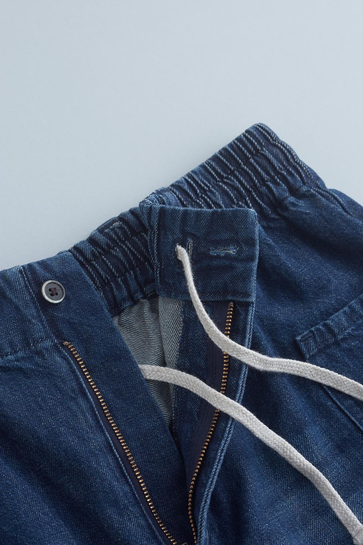cotton denim balloon pants / stone washing ver. - atelier