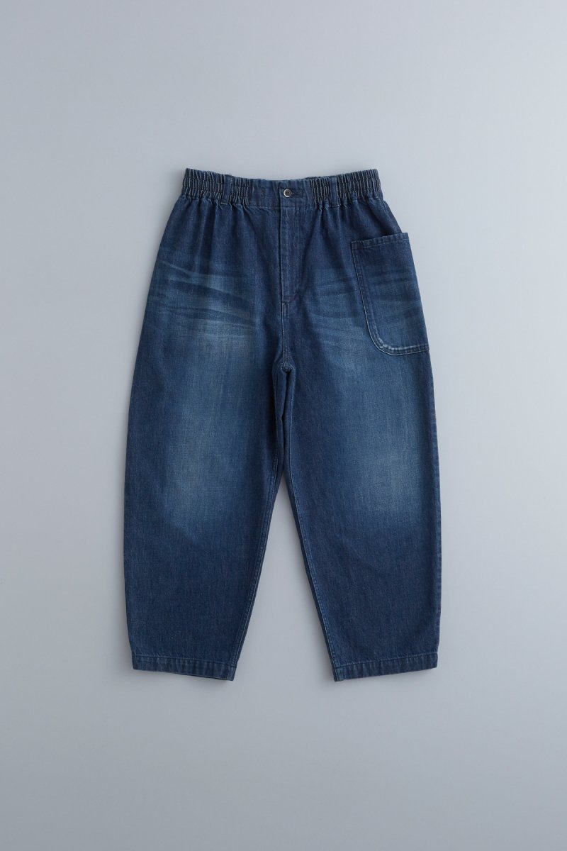 cotton denim balloon pants / stone washing ver.