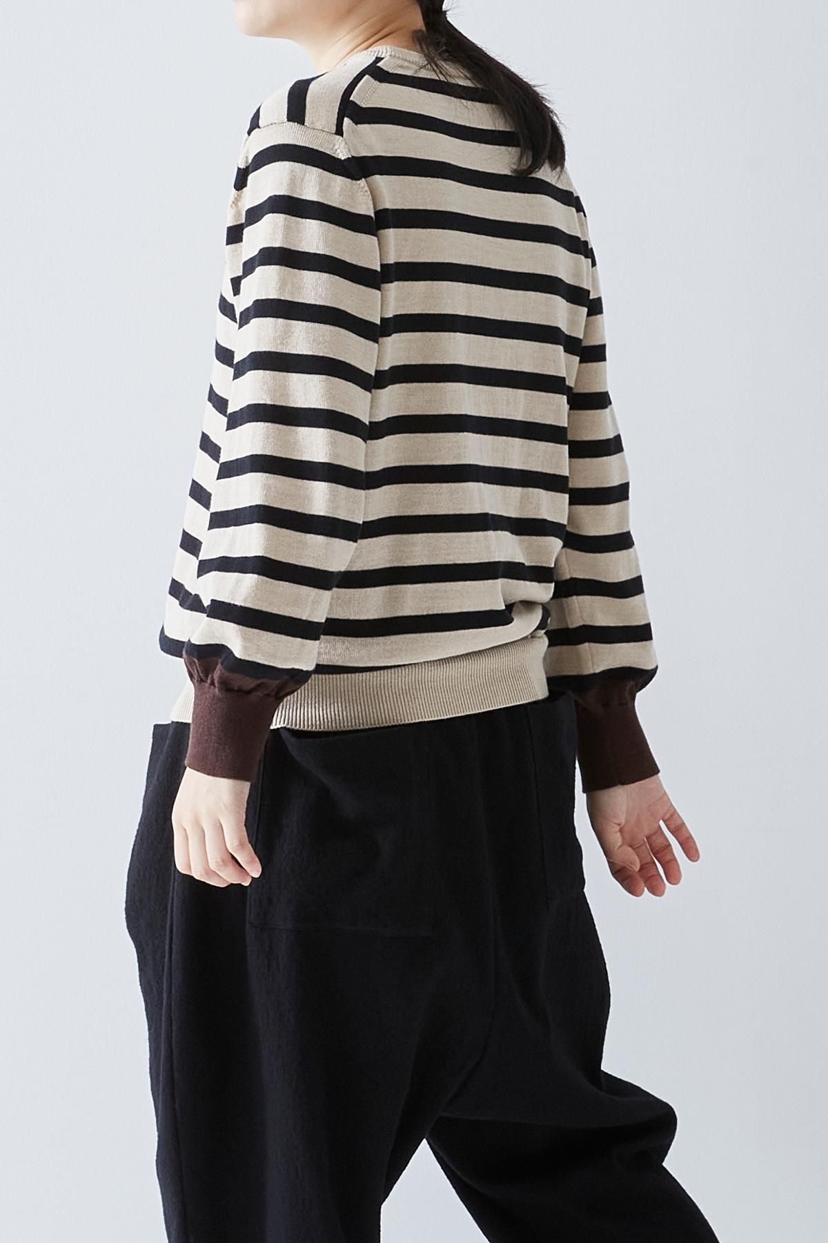 cotton wool border knit - atelier naruse｜Online store｜the an