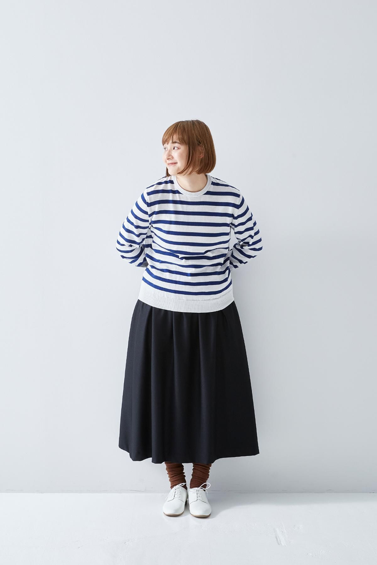 atelier naruse / コットンウールボーダーニット　アトリエナルセ atelier naruse(アトリエナルセ)コットン ウール ボーダー