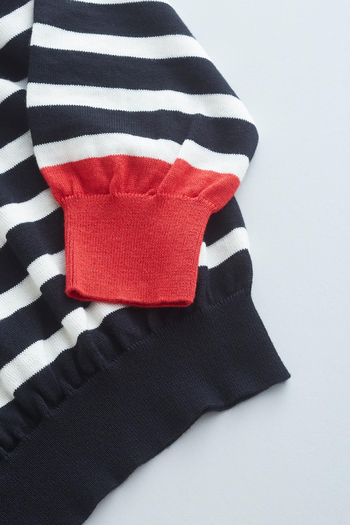 cotton wool border knit - atelier naruse｜Online store｜the an