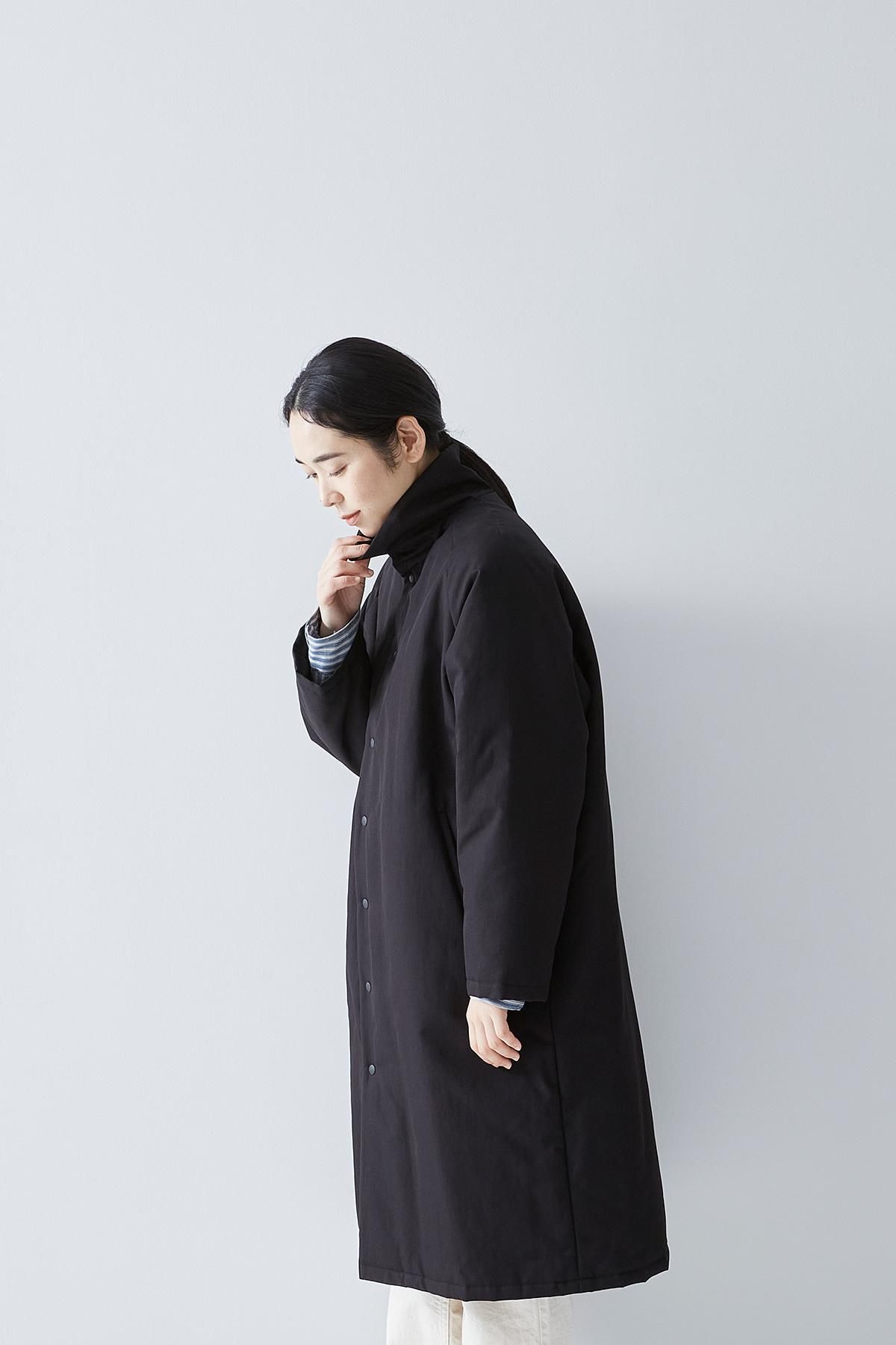 cotton nylon batting coat / black - atelier naruse|Online cotton nylon batting coat / black - atelier naruse|Online
