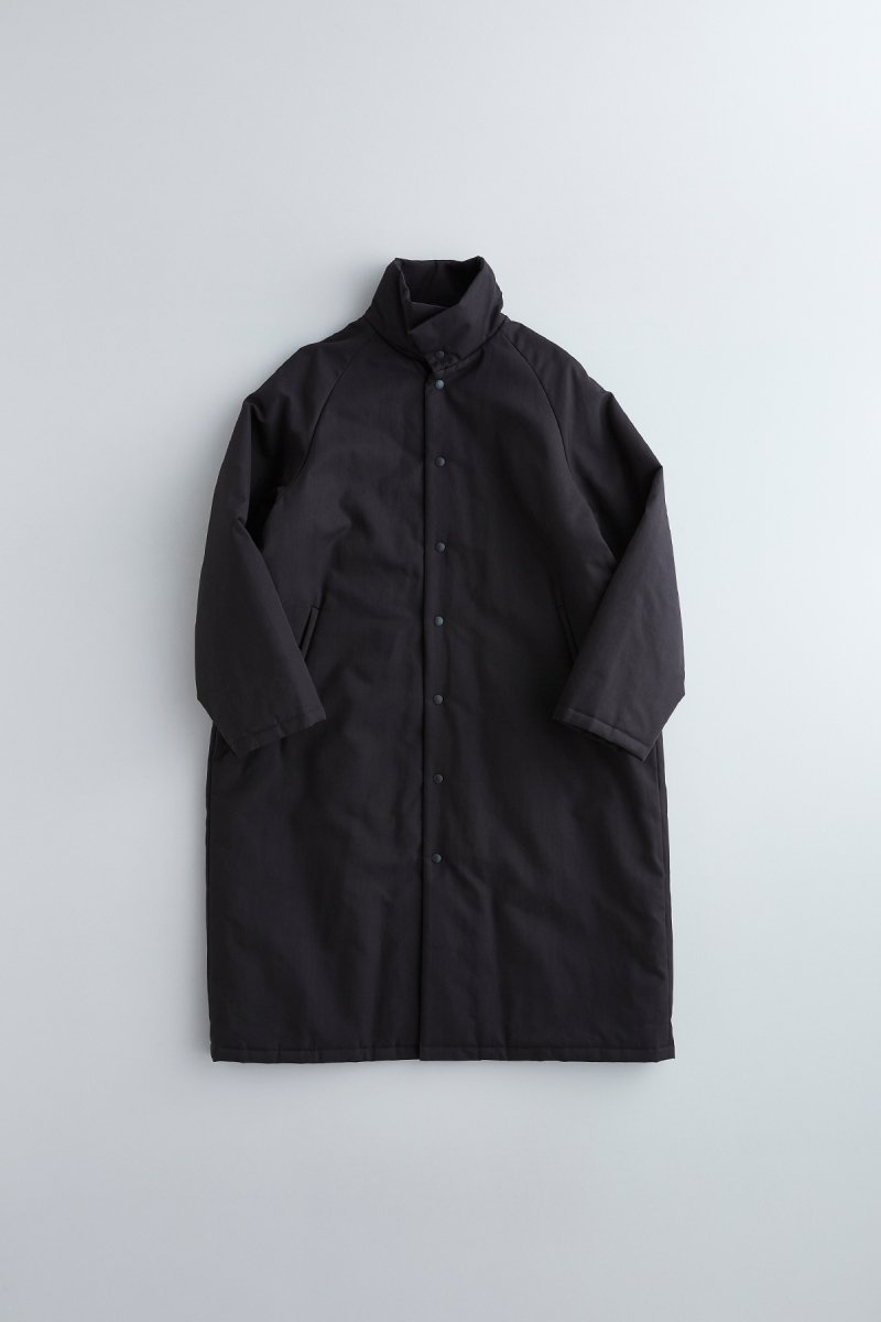 cotton nylon batting coat / black
