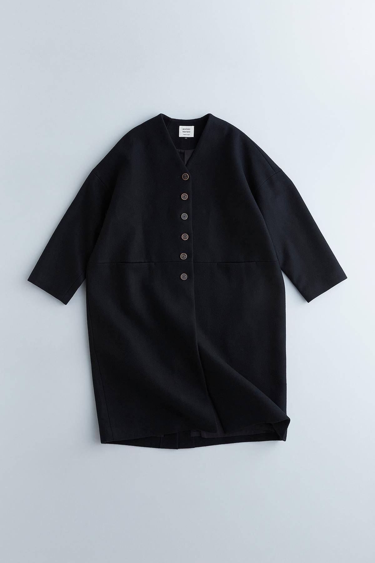 melton wool cocoon coat - atelier naruse|Online store|the an melton wool cocoon coat - atelier naruse|Online store|the an