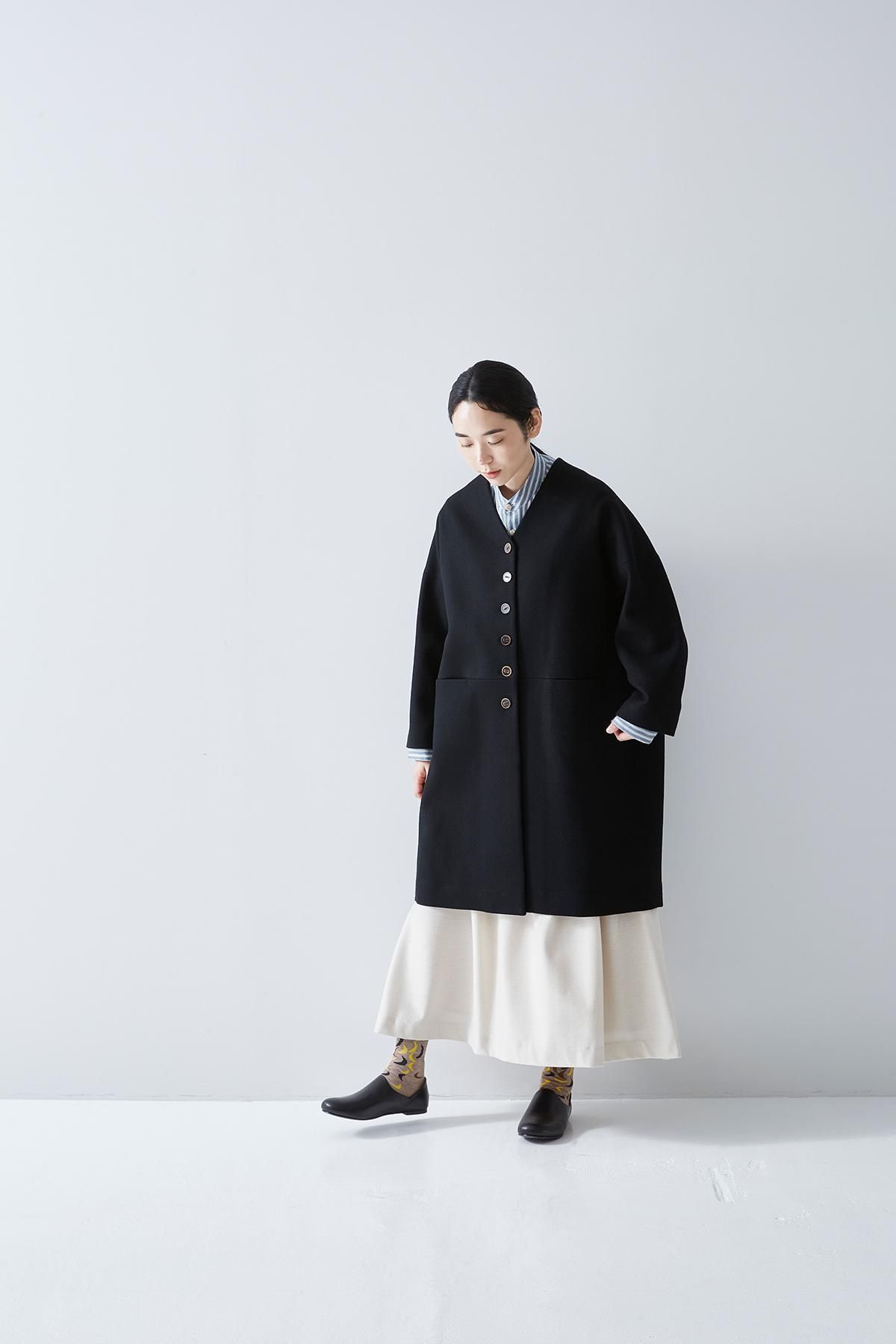 melton wool cocoon coat - atelier naruse|Online store|the an melton wool cocoon coat - atelier naruse|Online store|the an