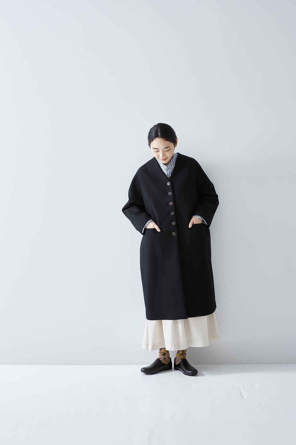 melton wool cocoon coat - atelier naruse｜Online store｜the an