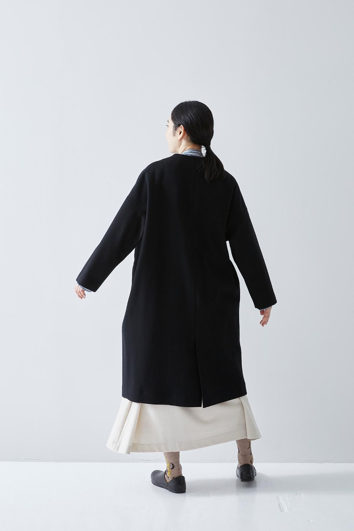 melton wool cocoon coat - atelier naruse|Online store|the an melton wool cocoon coat - atelier naruse|Online store|the an