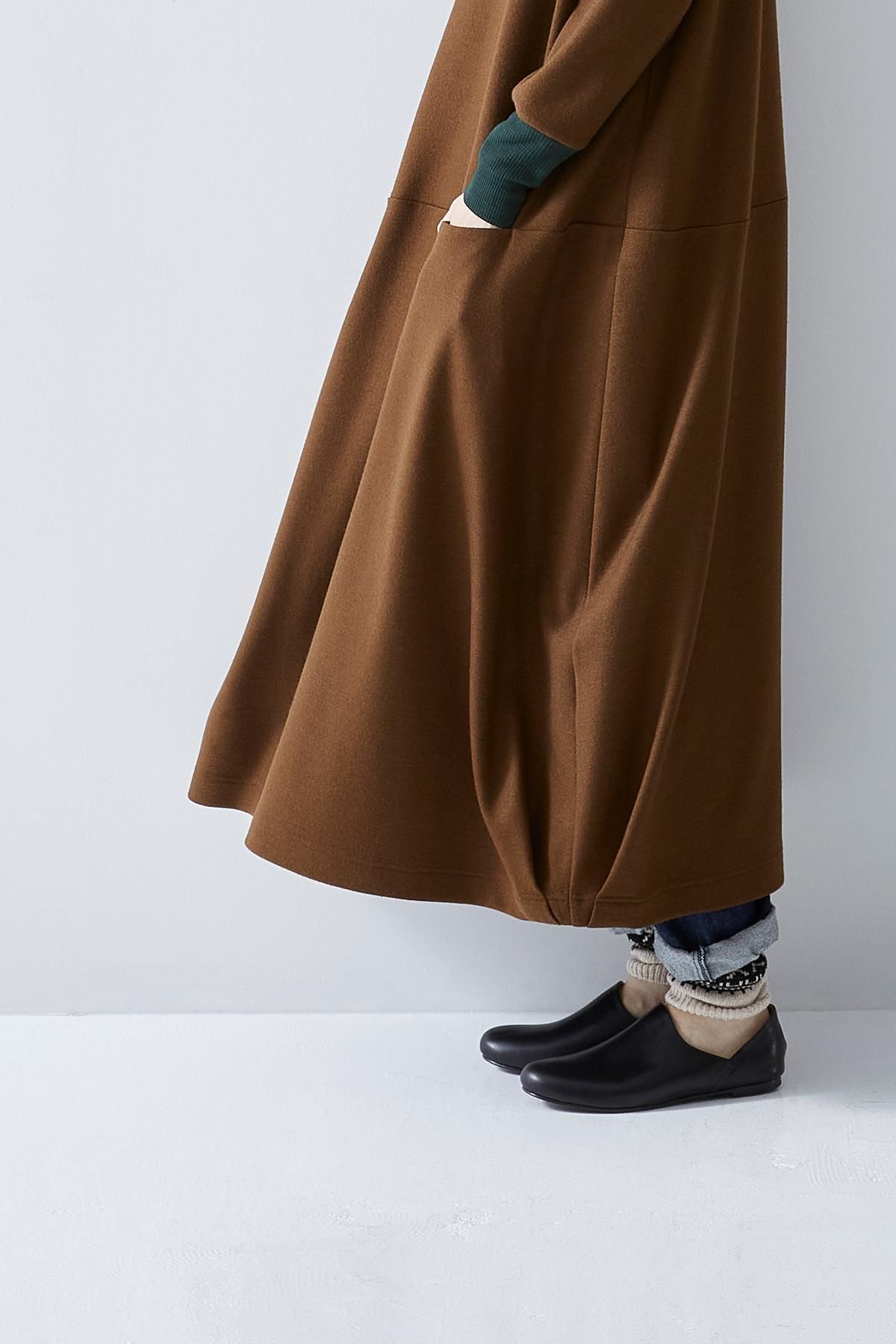 smooth wool cocoon one-piece - atelier naruse｜Online store