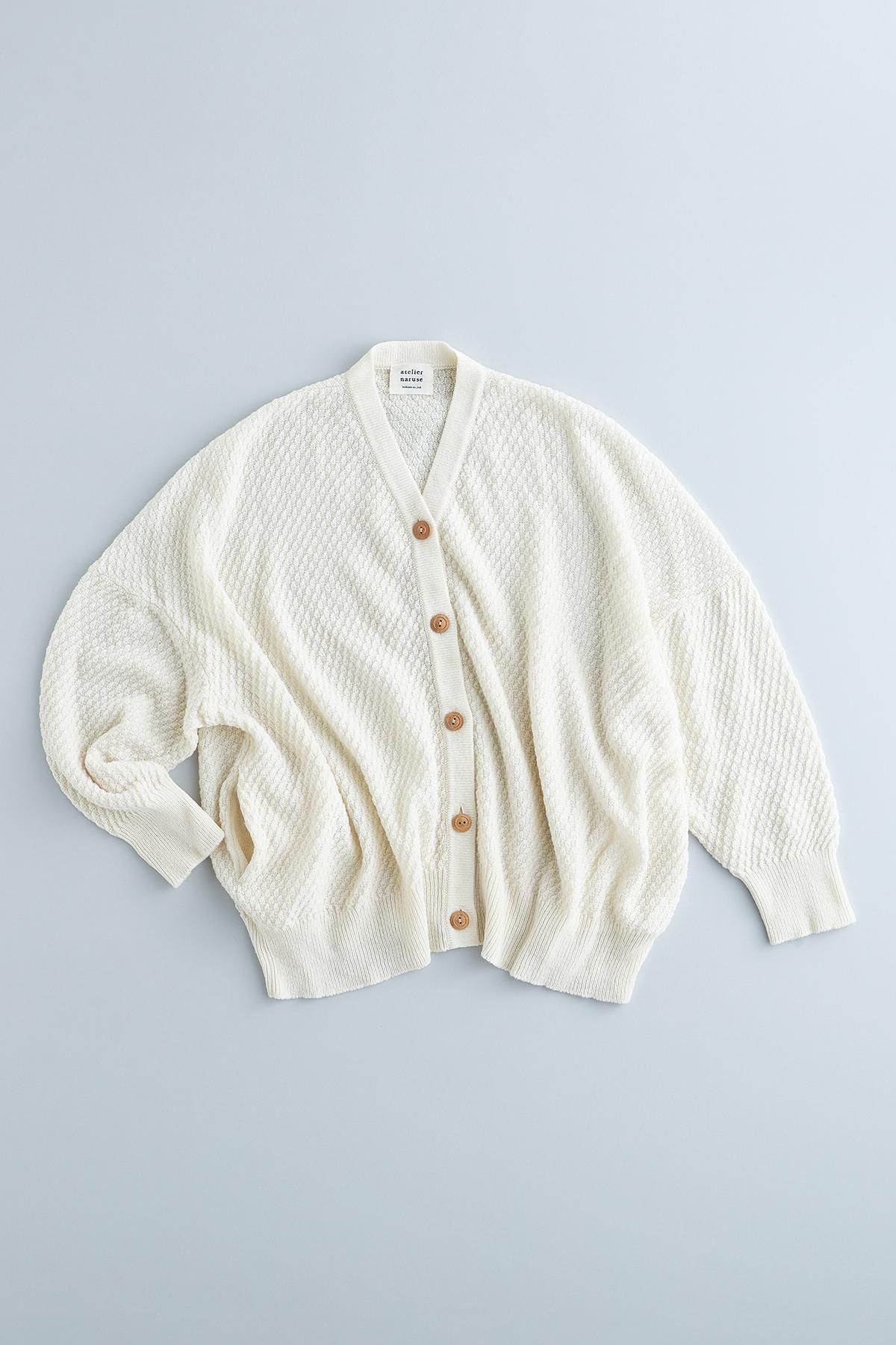 lambs wool big-size cardigan - atelier naruse｜Online store｜the an