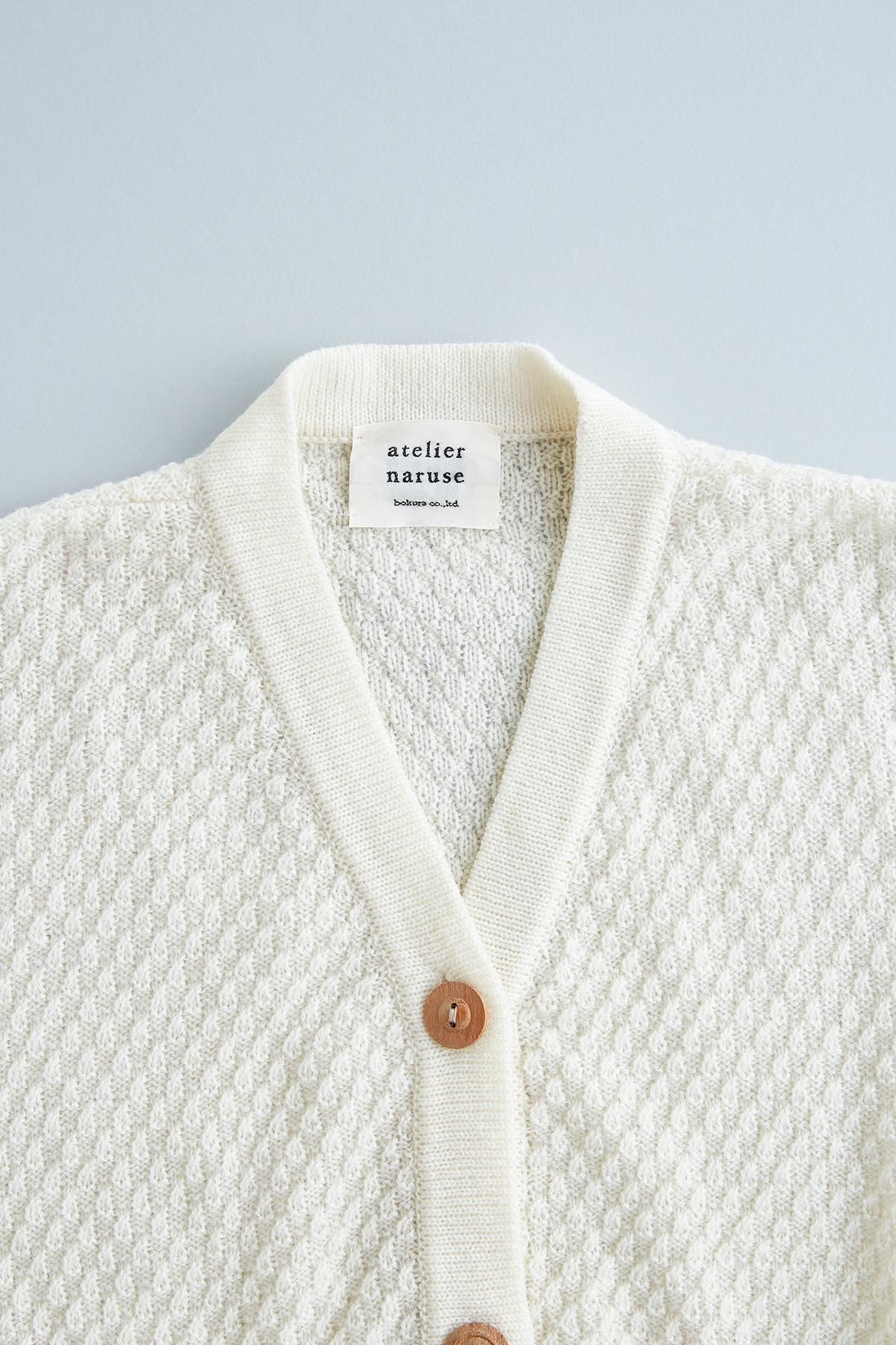 lambs wool big-size cardigan - atelier naruse｜Online store｜the an