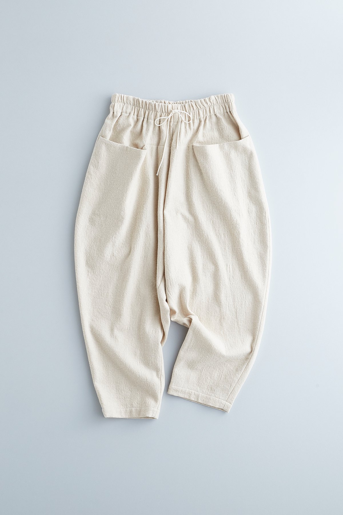 cotton wool twill sarouel pants / kinari - atelier naruse | Online
