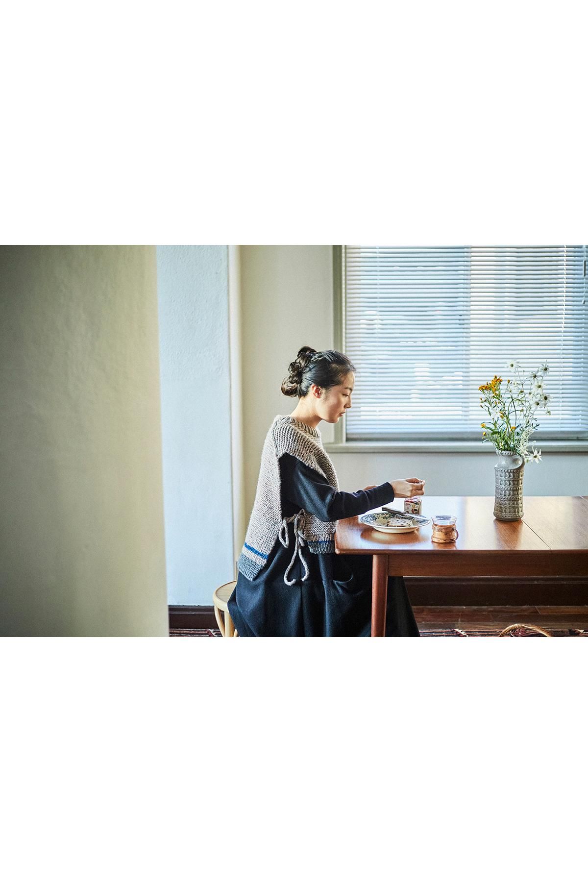 DARUMA × atelier naruse｜GEEK ~mong-mal~ hand knitted vest