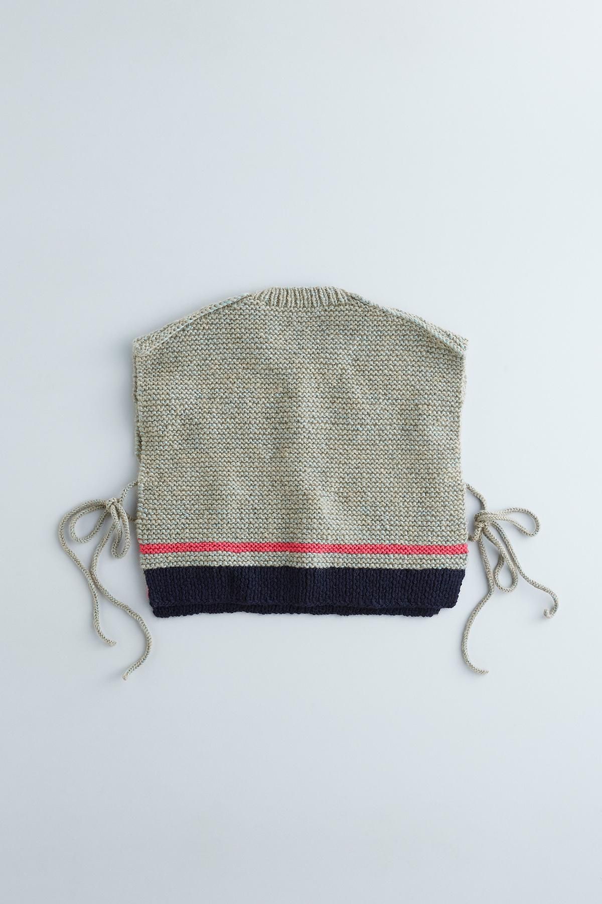 DARUMA × atelier naruse｜GEEK ~mong-mal~ hand knitted vest