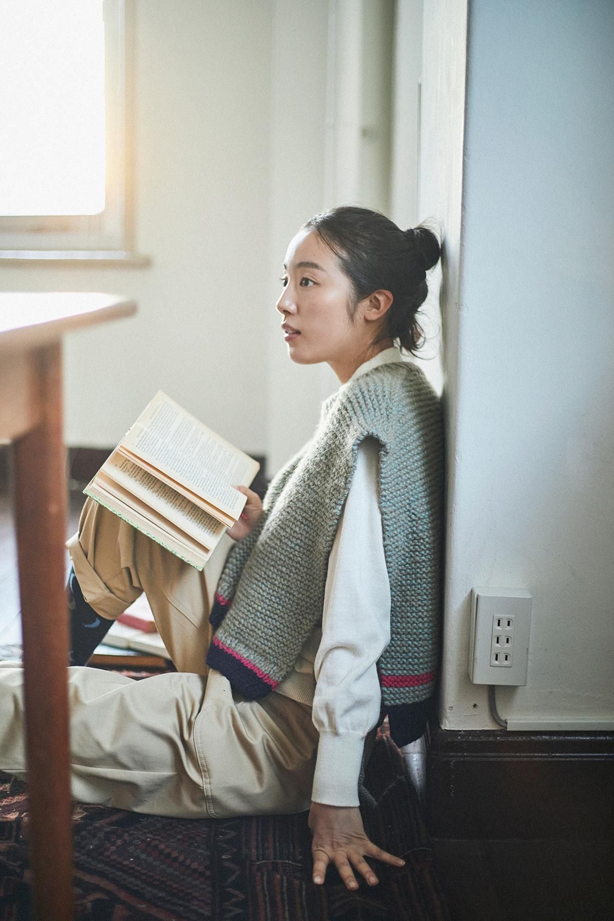 DARUMA × atelier naruse｜GEEK ~mong-mal~ hand knitted vest