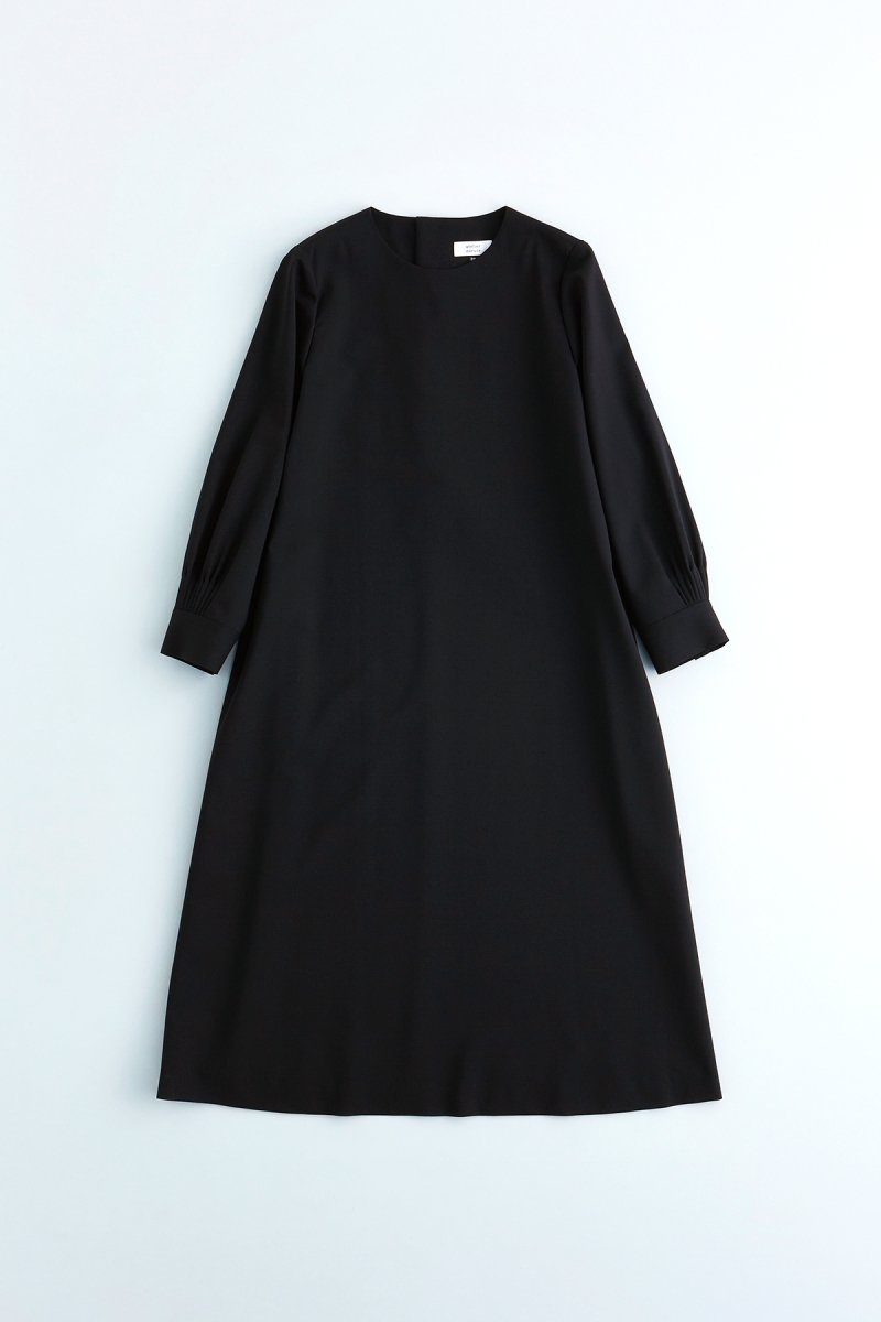 2024｜formal A line one-piece dress / black