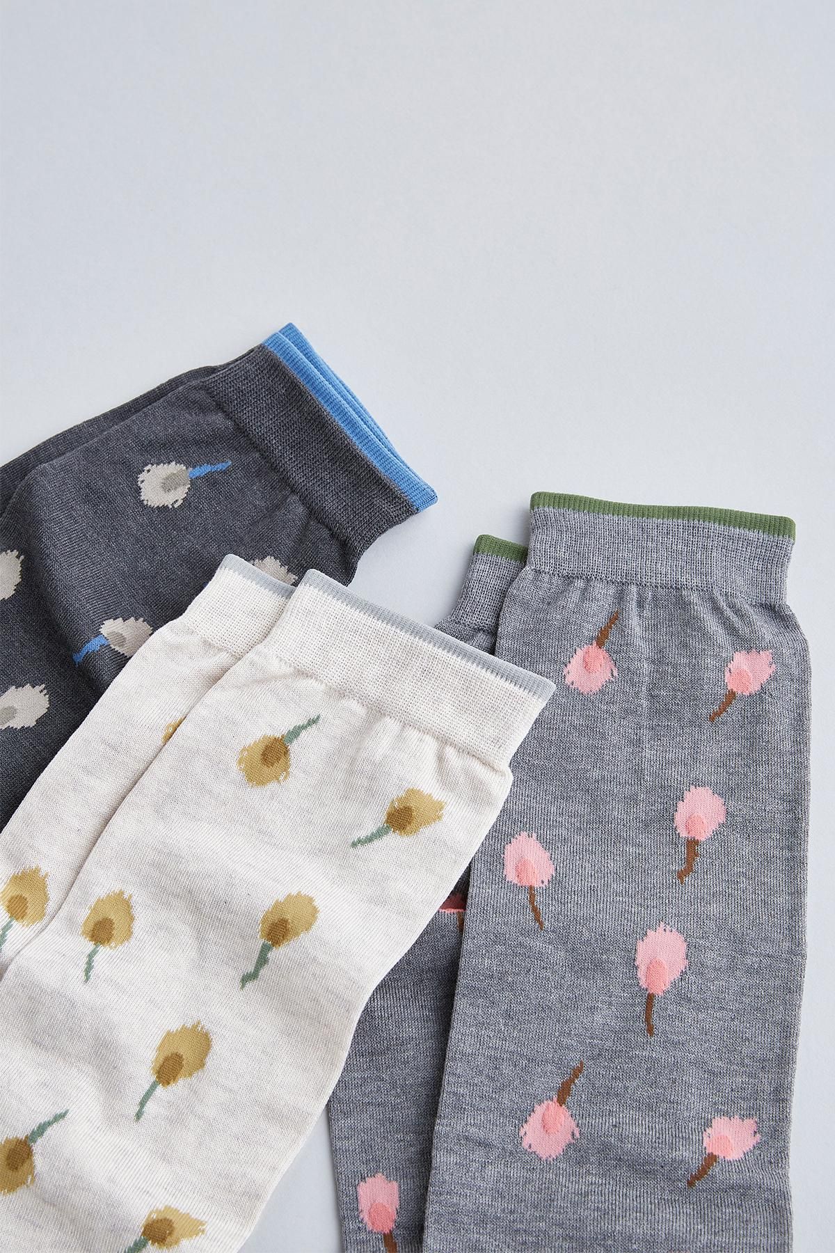 cotton ~sirotsumekusa~ high socks - atelier naruse｜Online