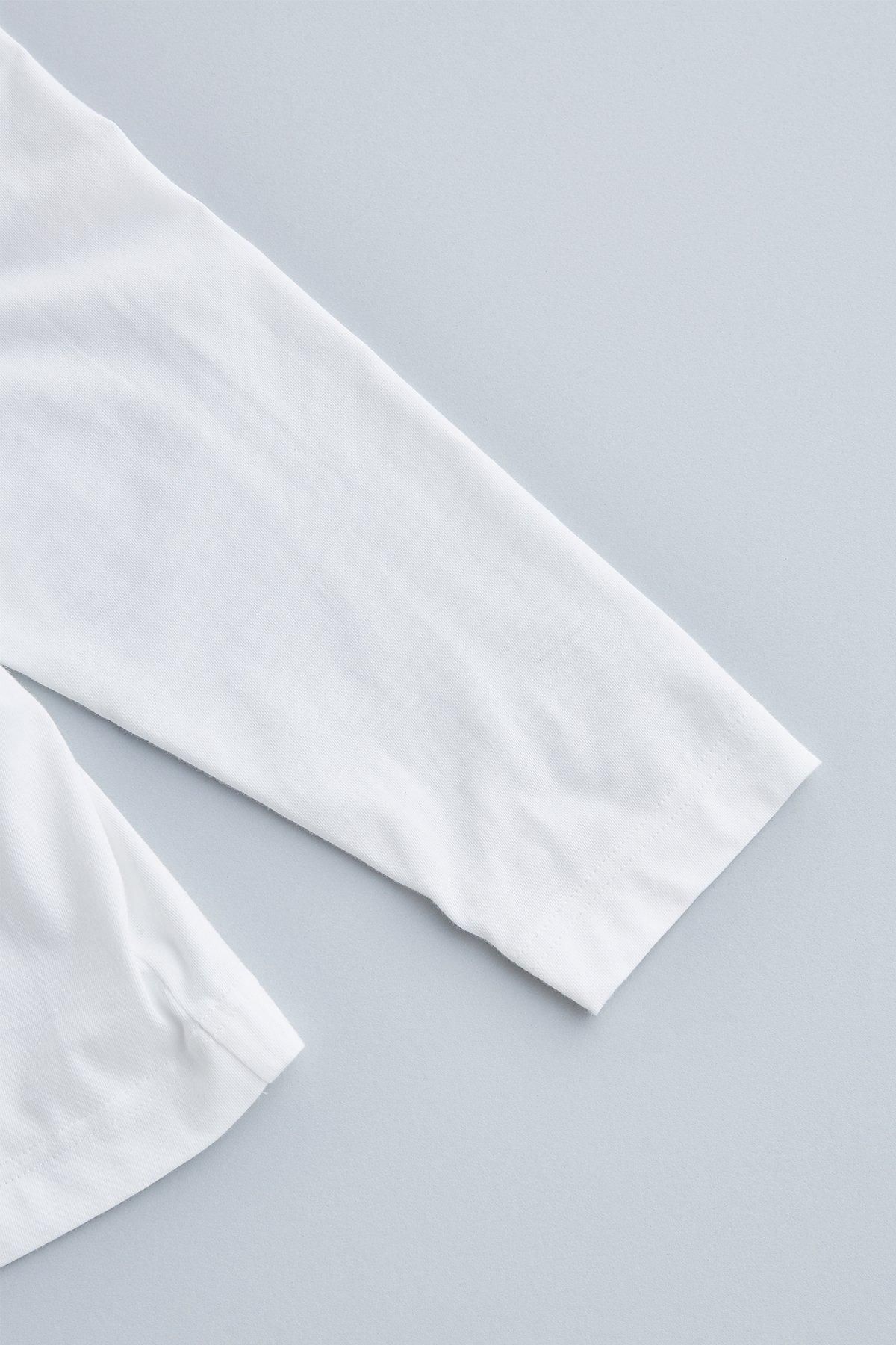 cotton high-neck cut&sewn（long sleeves） - atelier naruse