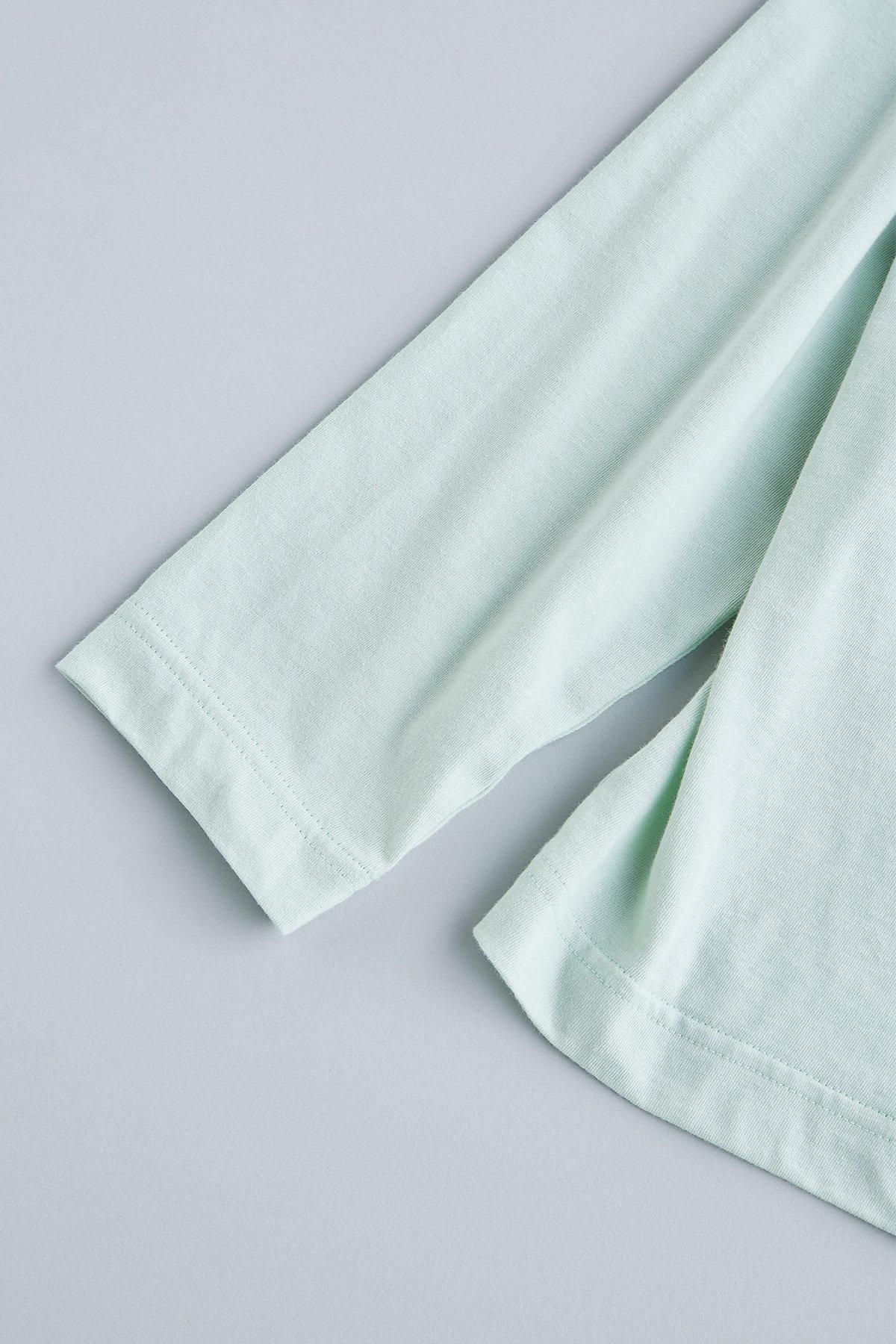 cotton high-neck cut&sewn（long sleeves） - atelier naruse