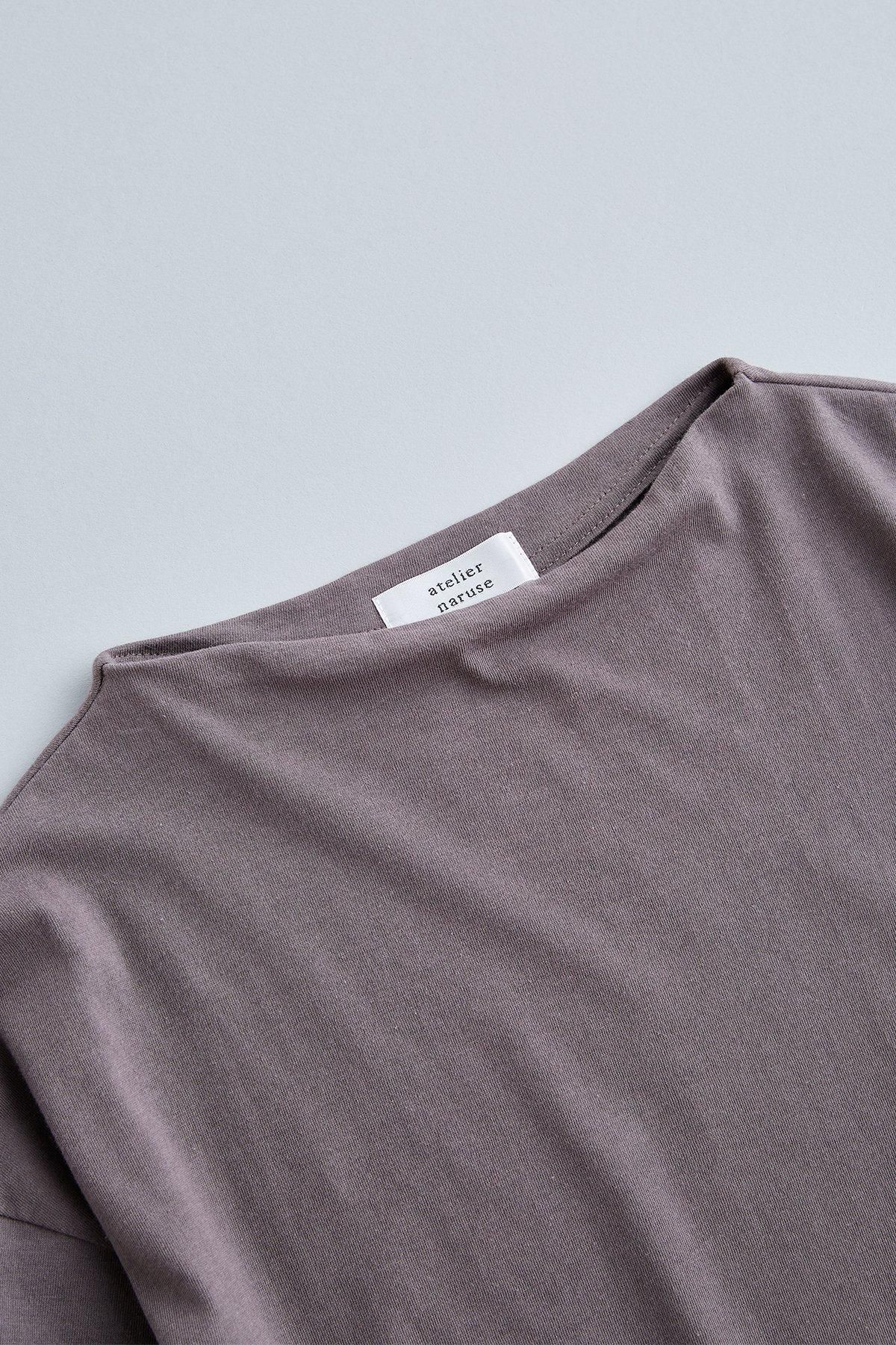 cotton high-neck cut&sewn（long sleeves） - atelier naruse