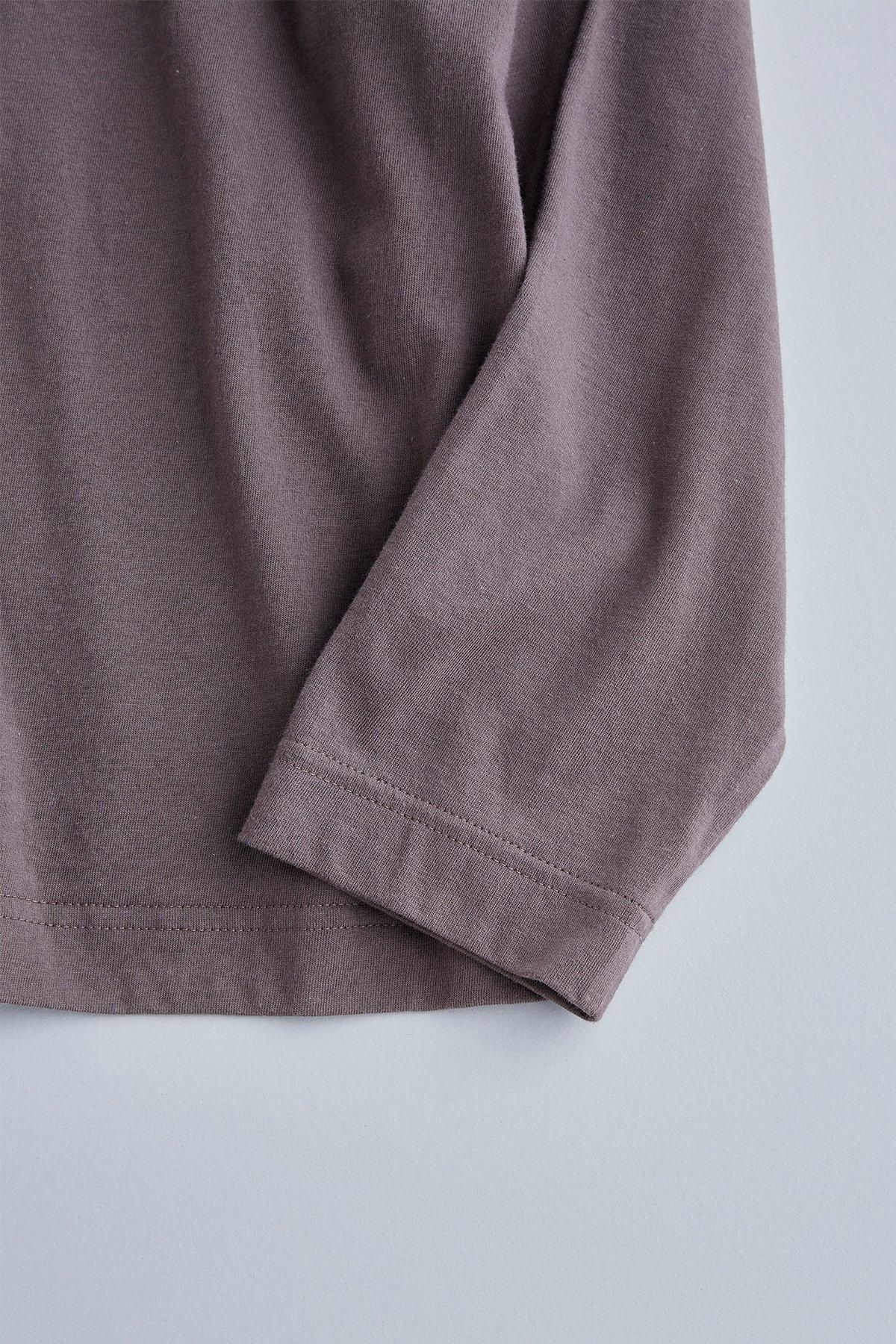 cotton high-neck cut&sewn（long sleeves） - atelier naruse