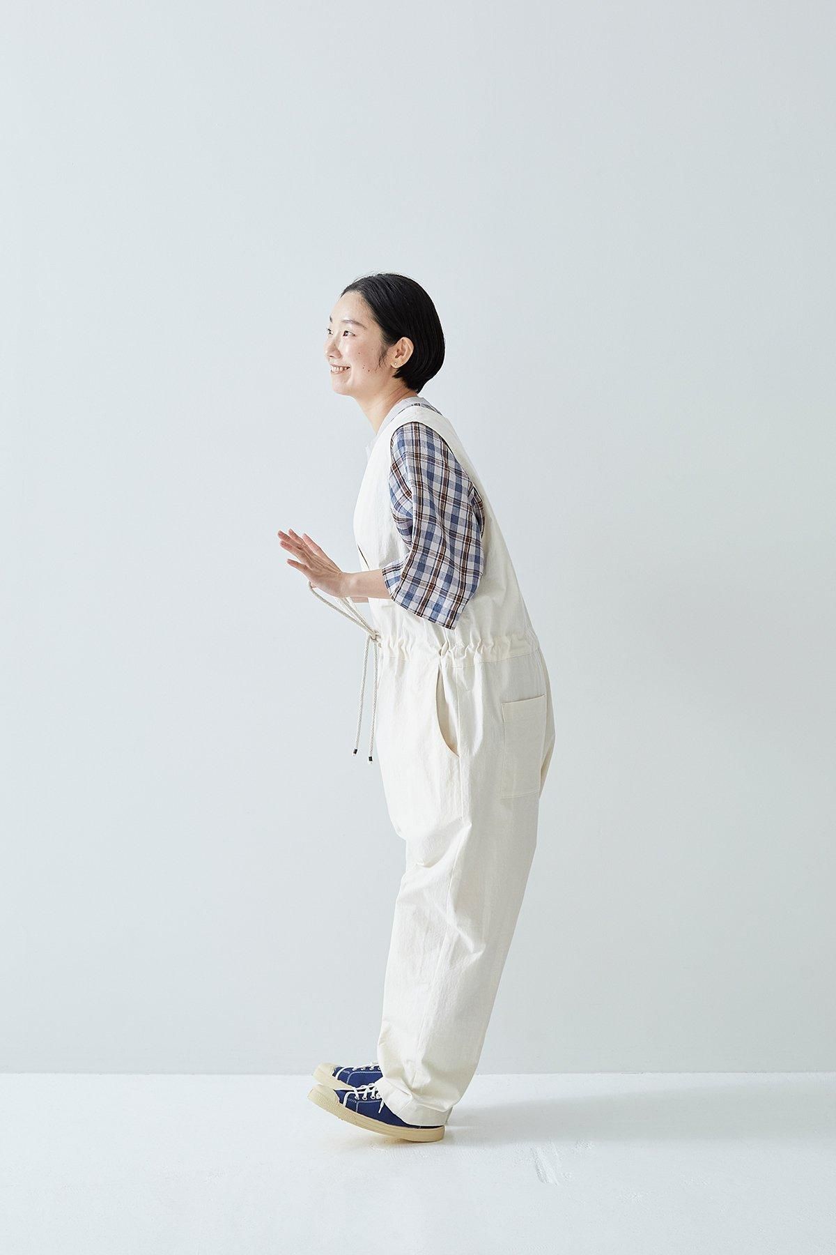 vintage buff cotton overalls - atelier naruse｜Online store
