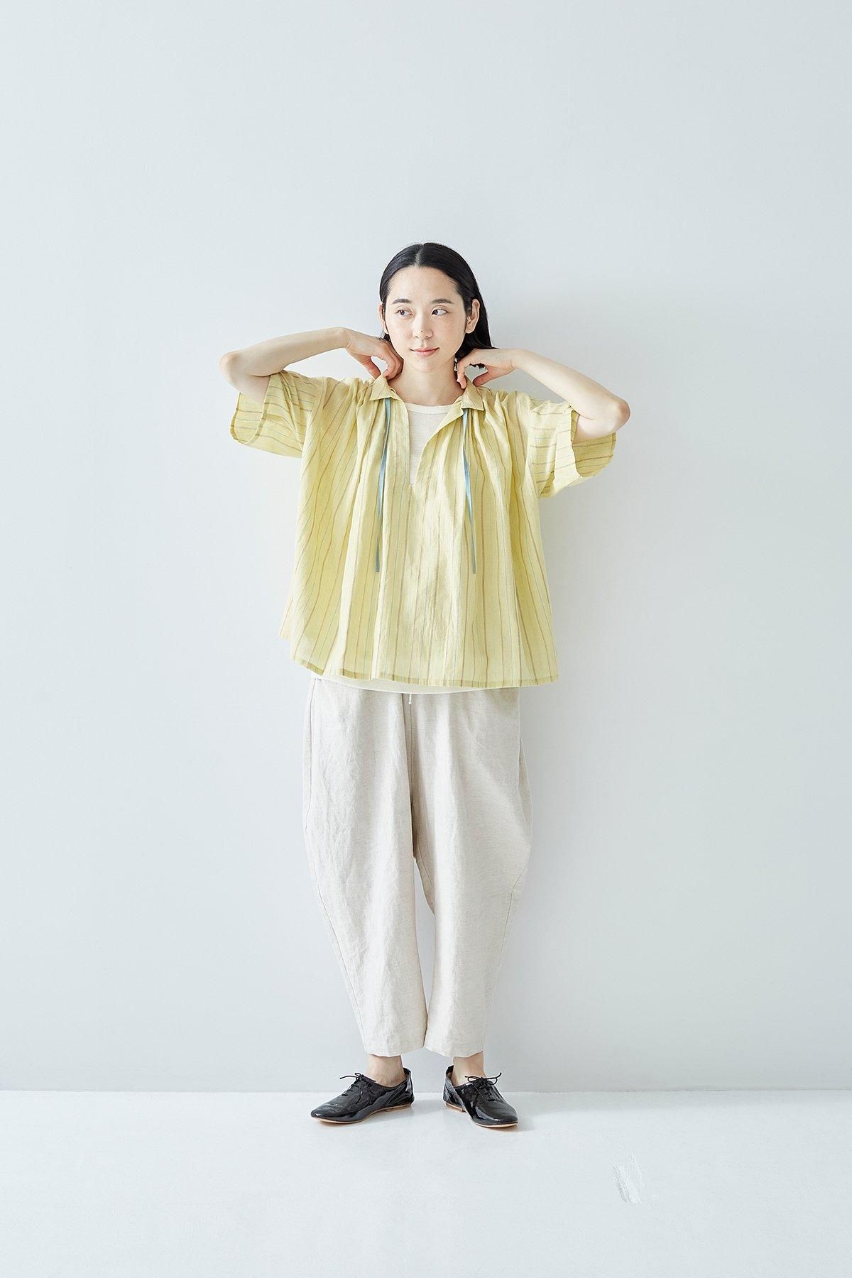 linen cotton sarouel pants - atelier naruse｜Online store