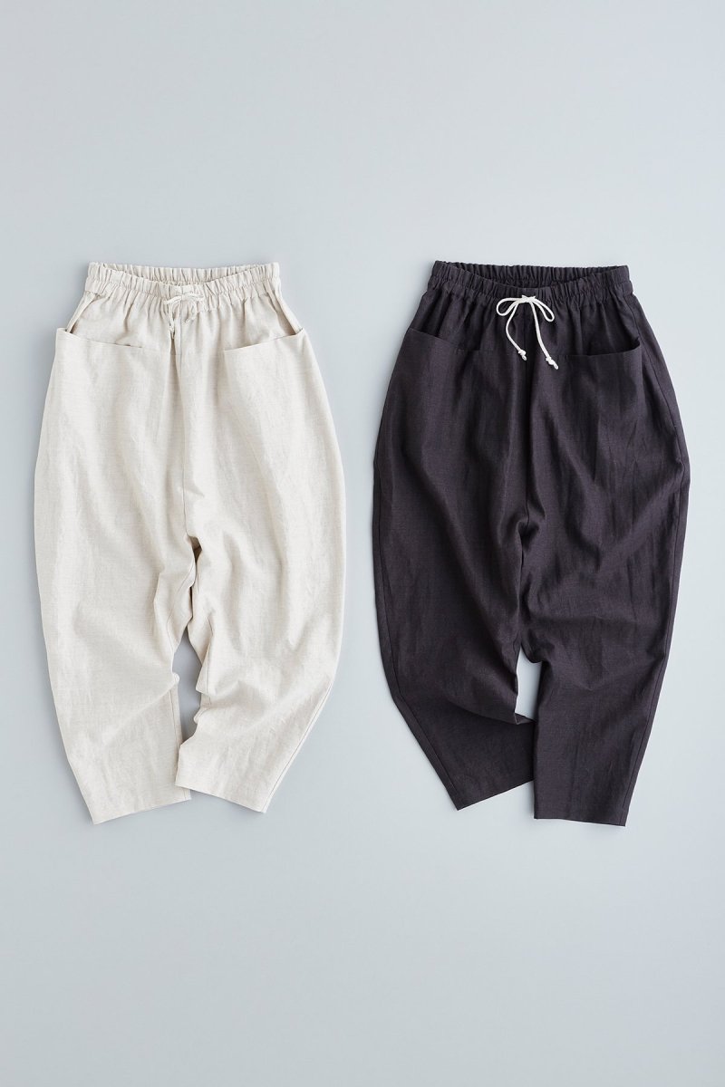 linen cotton sarouel pants
