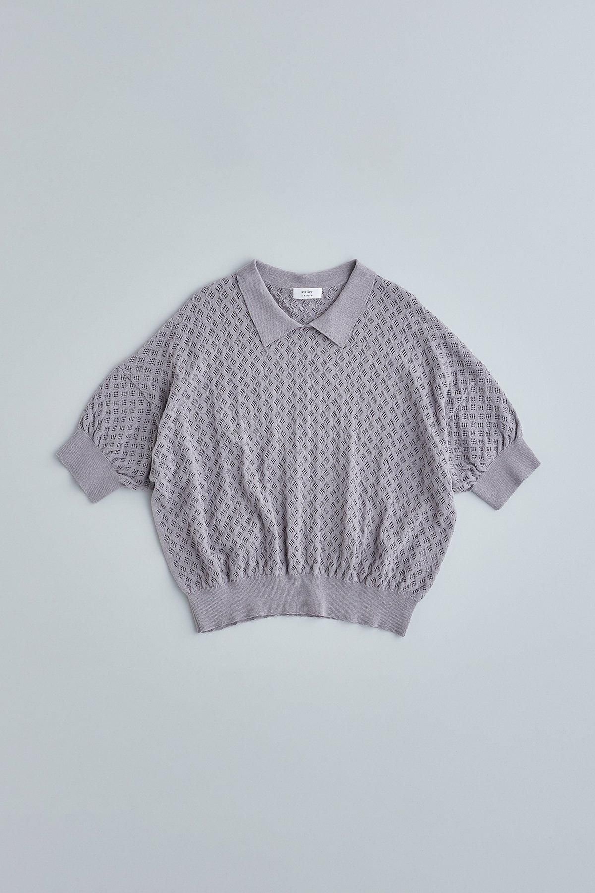 cotton collar retro knit - atelier naruse｜Online store｜the an