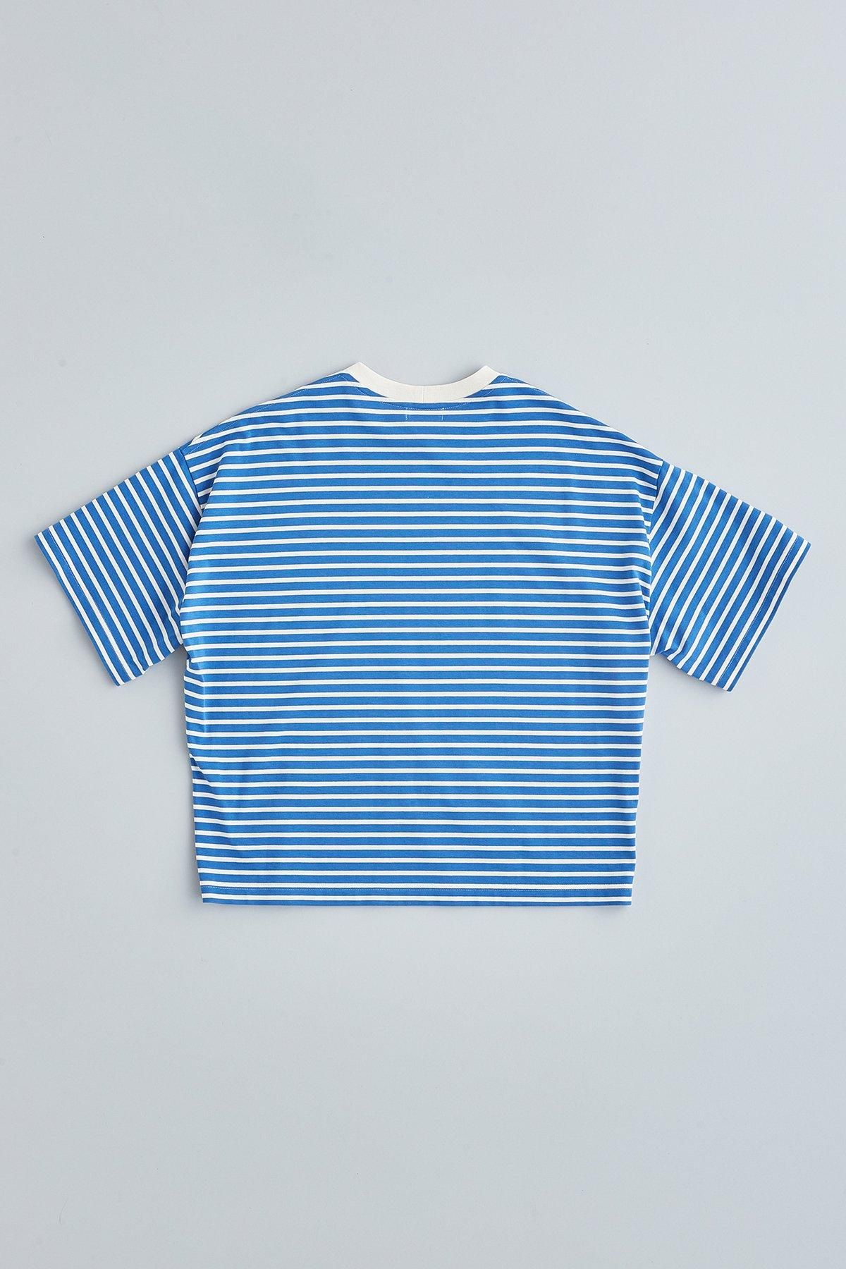 cotton border cut&sewn（short sleeves） - atelier naruse