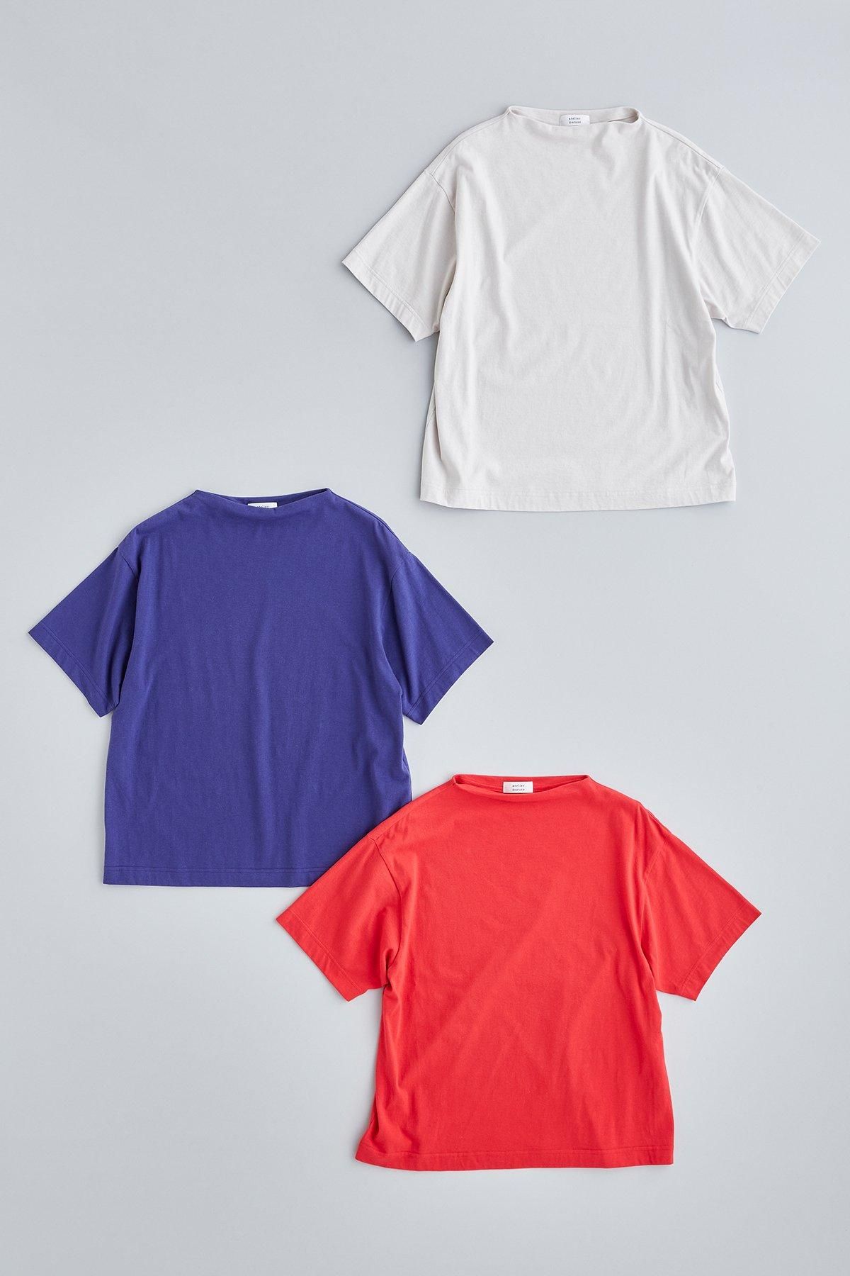 cotton high-neck cut&sewn（short sleeves） - atelier naruse