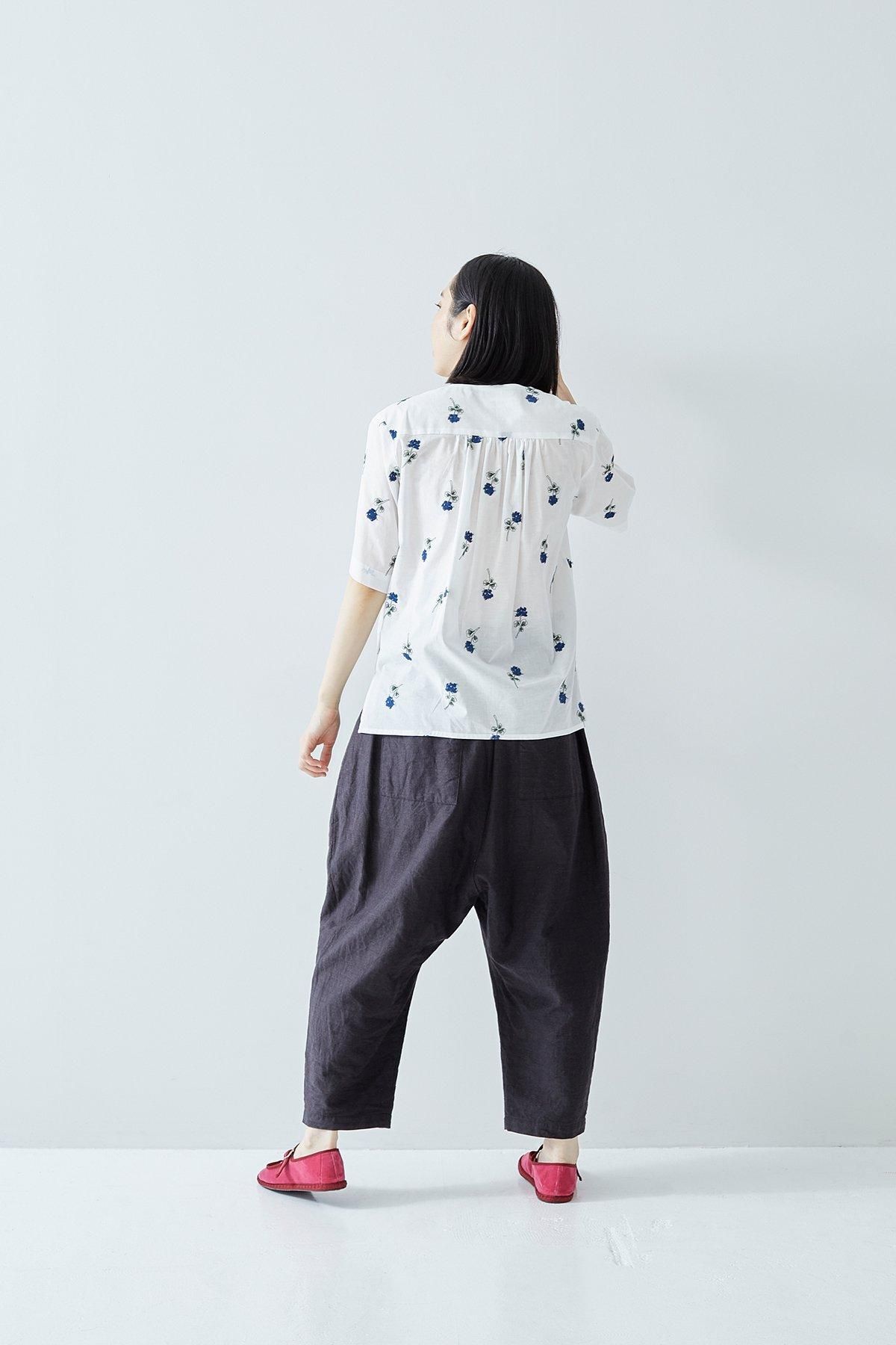 DARUMA×atelier naruse コットンGardenブラウス DARUMA × atelier naruse｜cotton ~Garden~ blouse - atelier