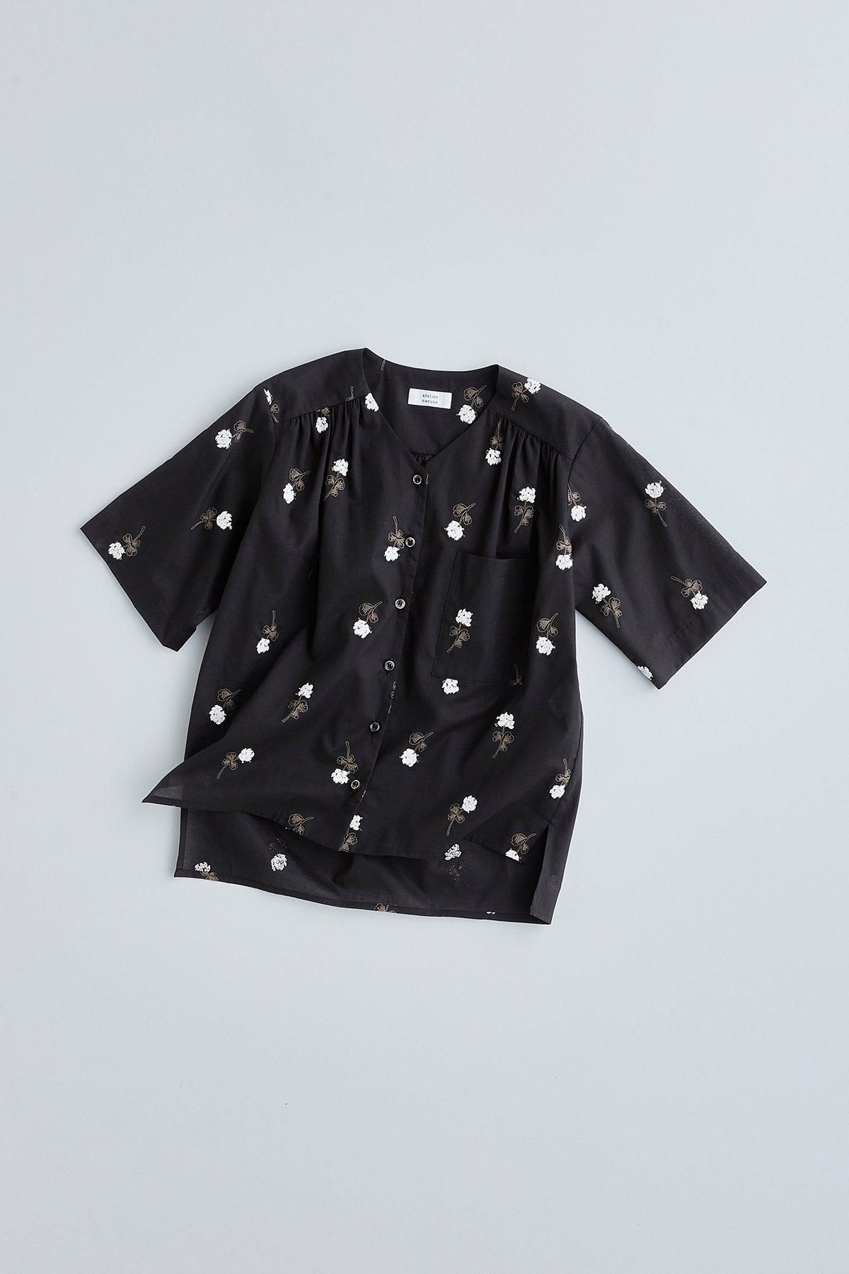 DARUMA×atelier naruse コットンGardenブラウス DARUMA × atelier naruse｜cotton ~Garden~ blouse - atelier