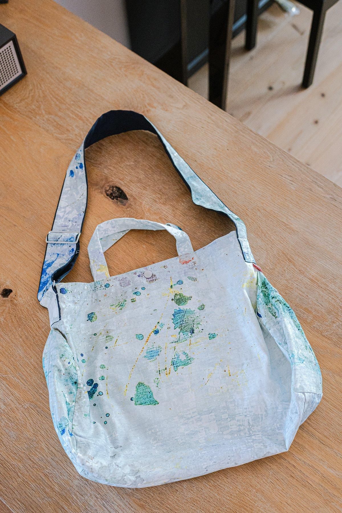 アトリエナルセ　naruse　リネン　ボストン バッグ linen canvas square bag - atelier naruse｜Online store｜the an