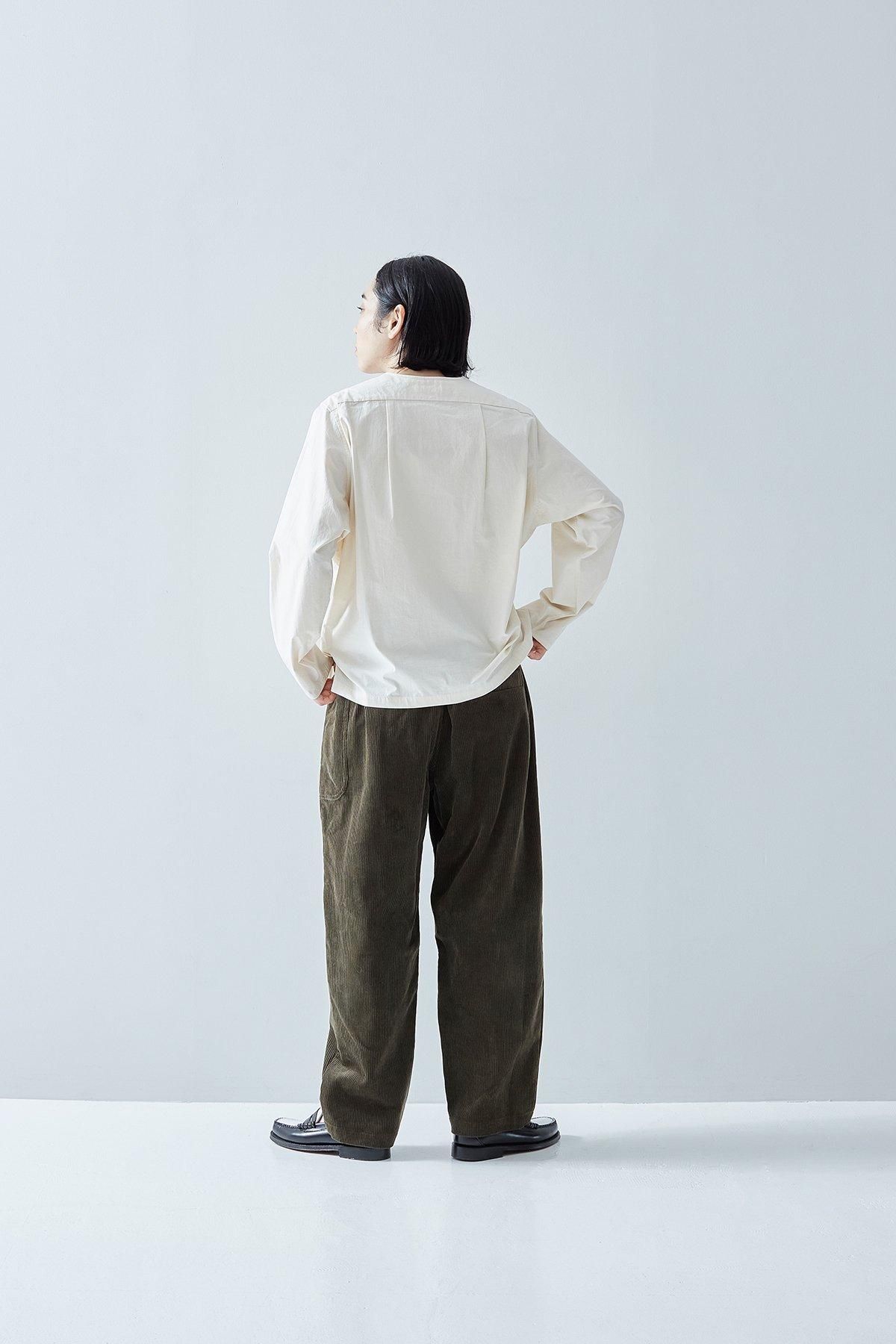 cotton henry neck shirt - atelier naruse｜Online store｜the an