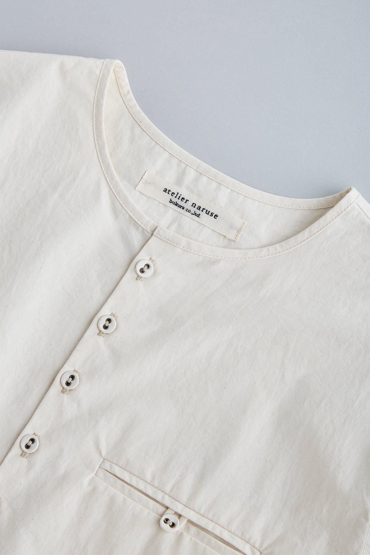 cotton henry neck shirt - atelier naruse|Online store|the an cotton henry neck shirt - atelier naruse|Online store|the an